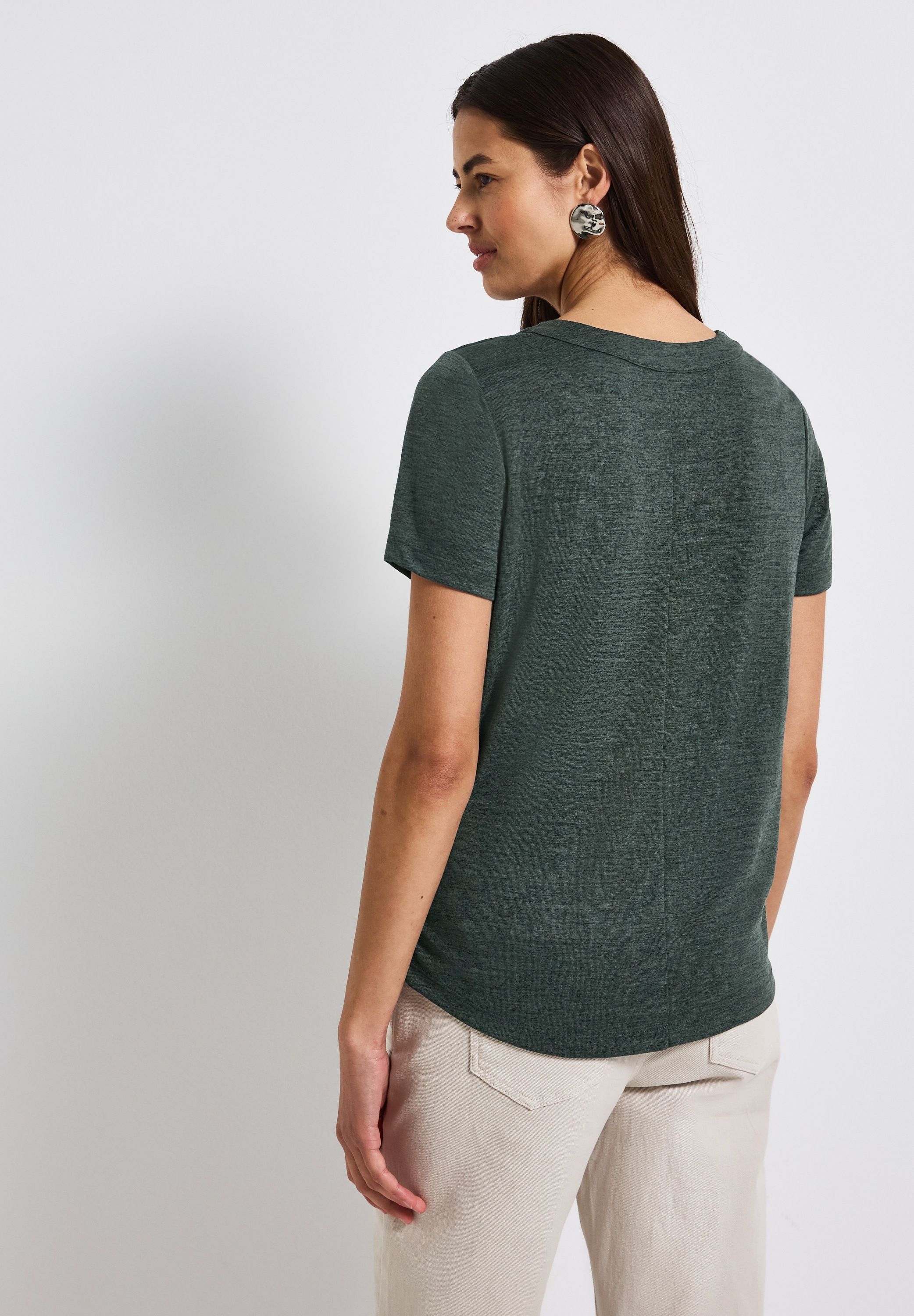 STREET ONE T-Shirt, mit V-Ausschnitt günstig online kaufen