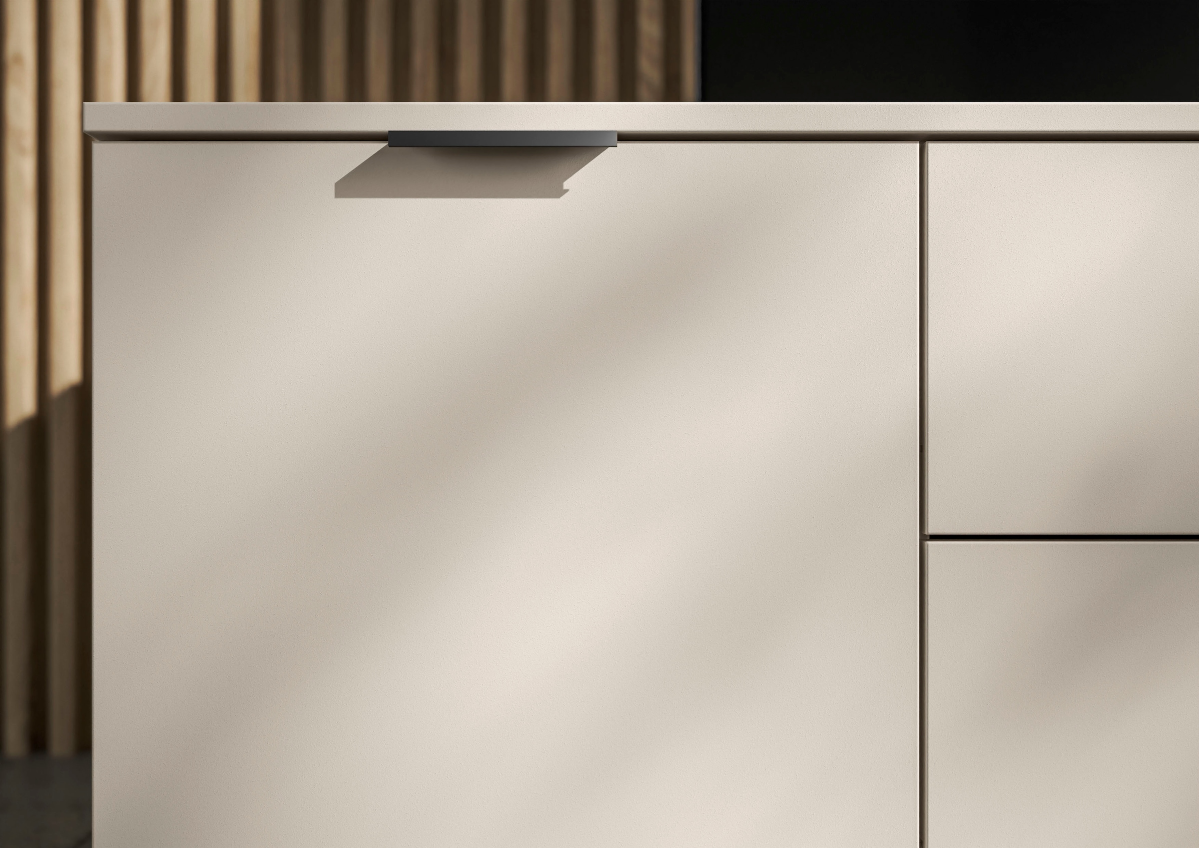 HBZ Sideboard »Linz Kommode, BxHxT 180x90x40cm«, (1 St.), Breite 180cm,Lip-Griff, Melaminbeschichtung