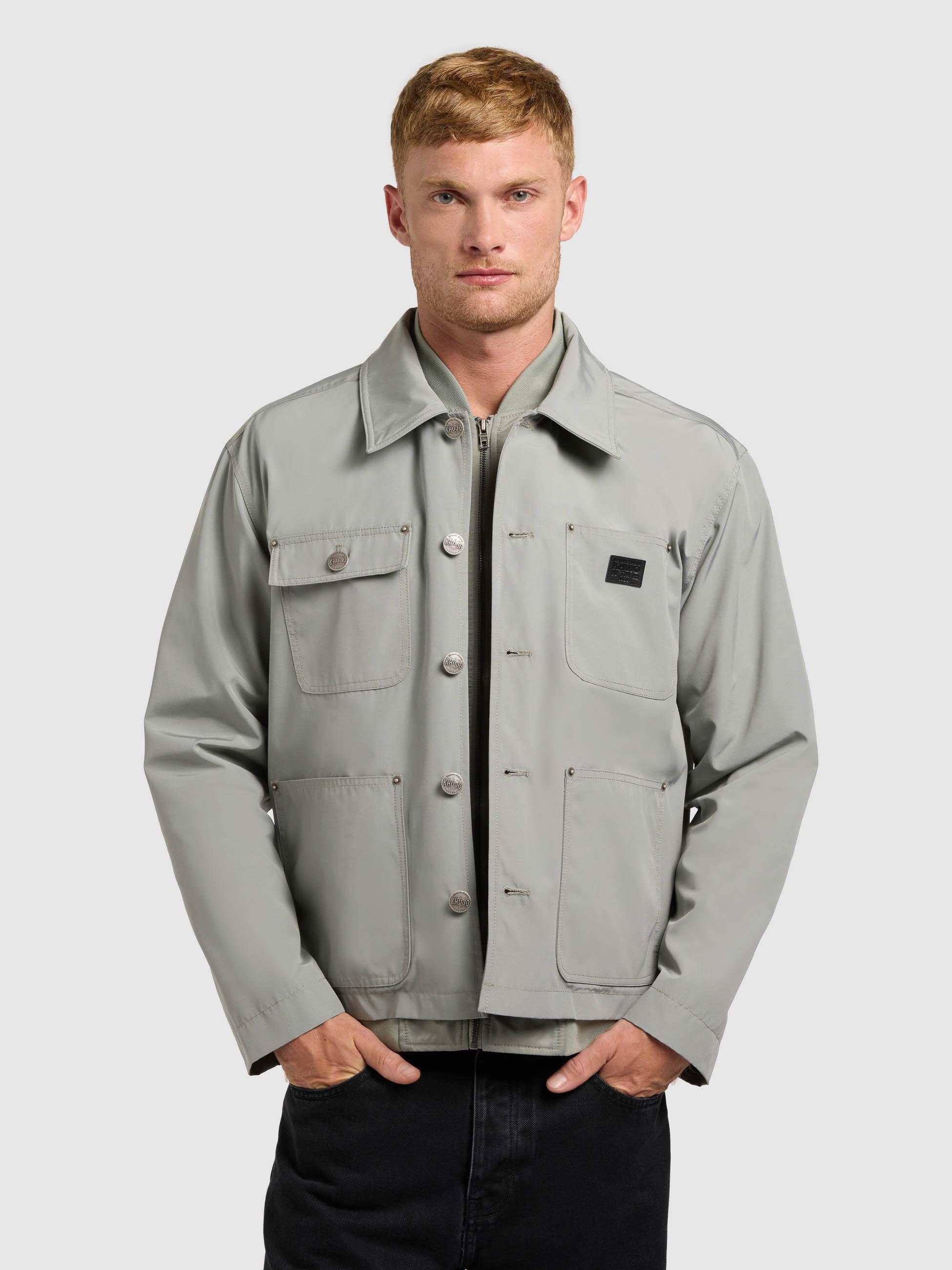 khujo Hemdjacke »Raise« Hybride Herrenjacke mit Bomberjacken-Elementen