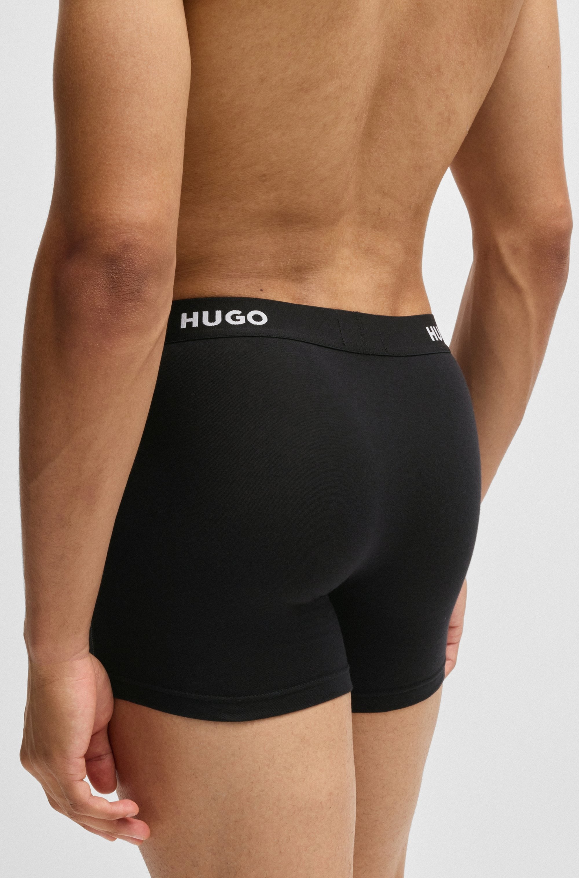 HUGO Underwear Boxer »BOXERBR TRIPLET PACK«, (3 St.), mit HUGO Logo-Elastikbund