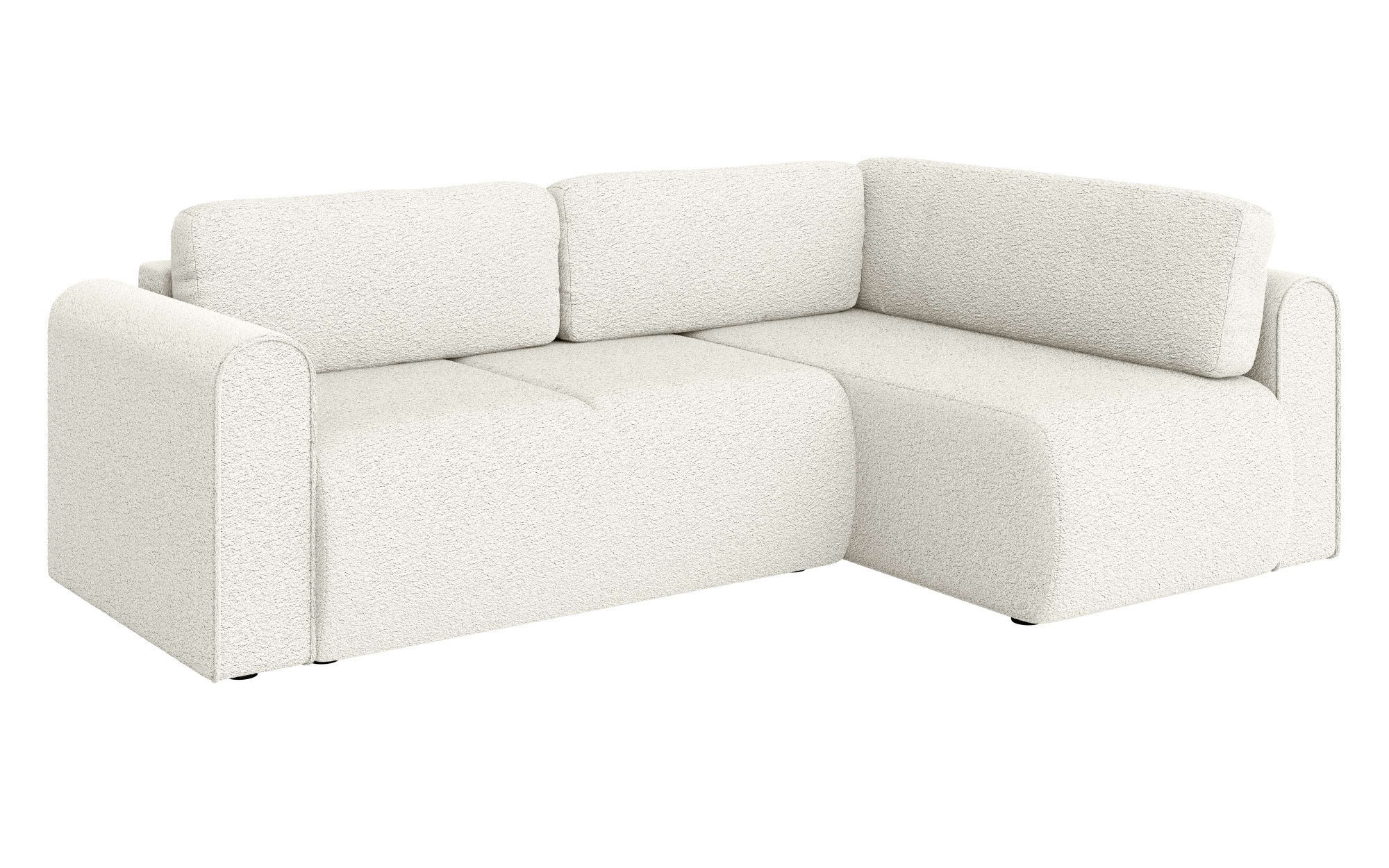 INOSIGN Ecksofa »Zacharia wahlweise Schlafsofa mit Bettkasten, B/T/H 250/166/86 cm«, L-Form mit Wellenunterfederung, Ottomane rechts oder links bestellbar