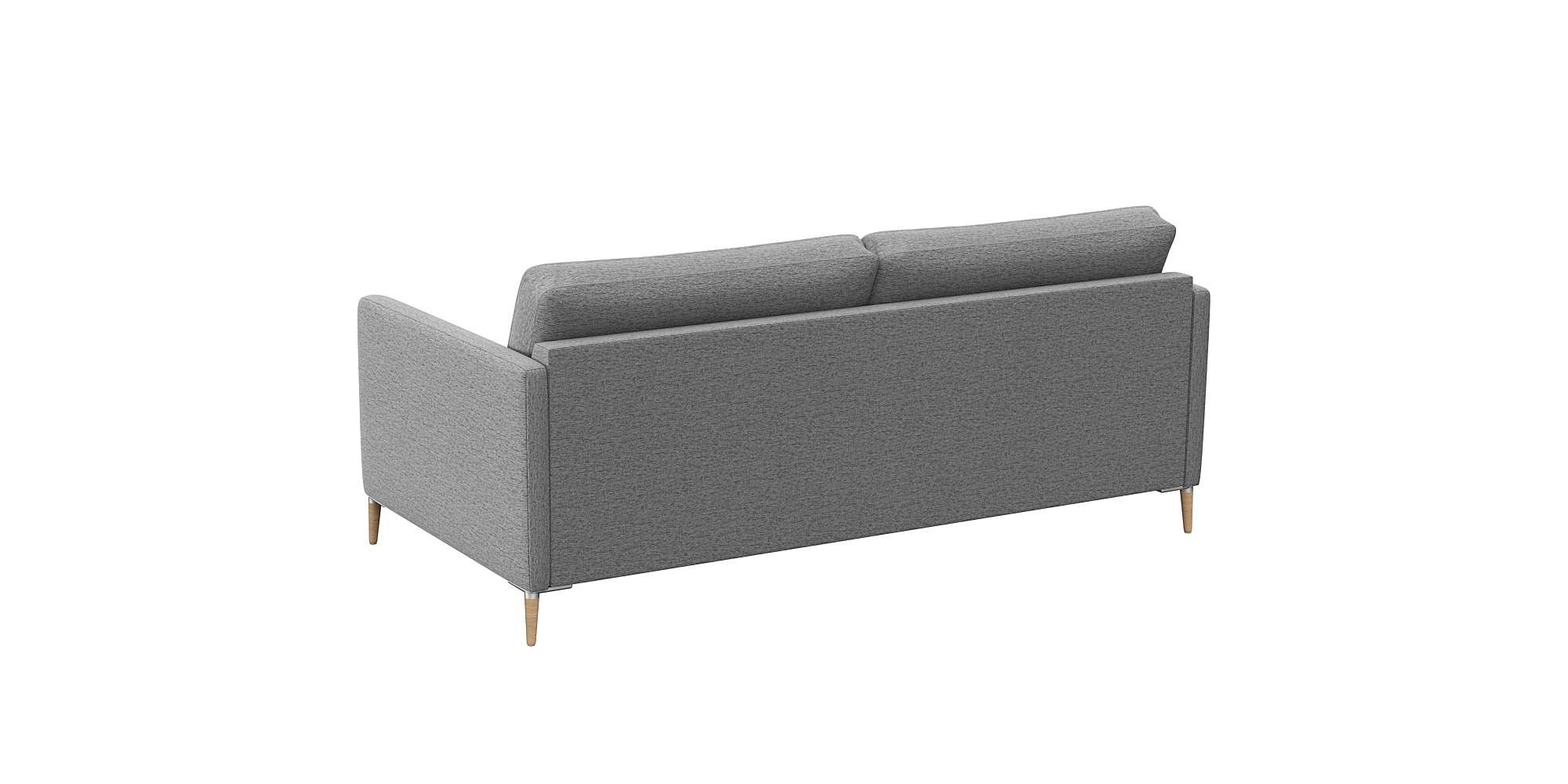 FLEXLUX 2,5-Sitzer »Fiore, super bequem durch Kaltschaum im Sitz«, schmale Armlehnen, Füße Alu+ Eiche