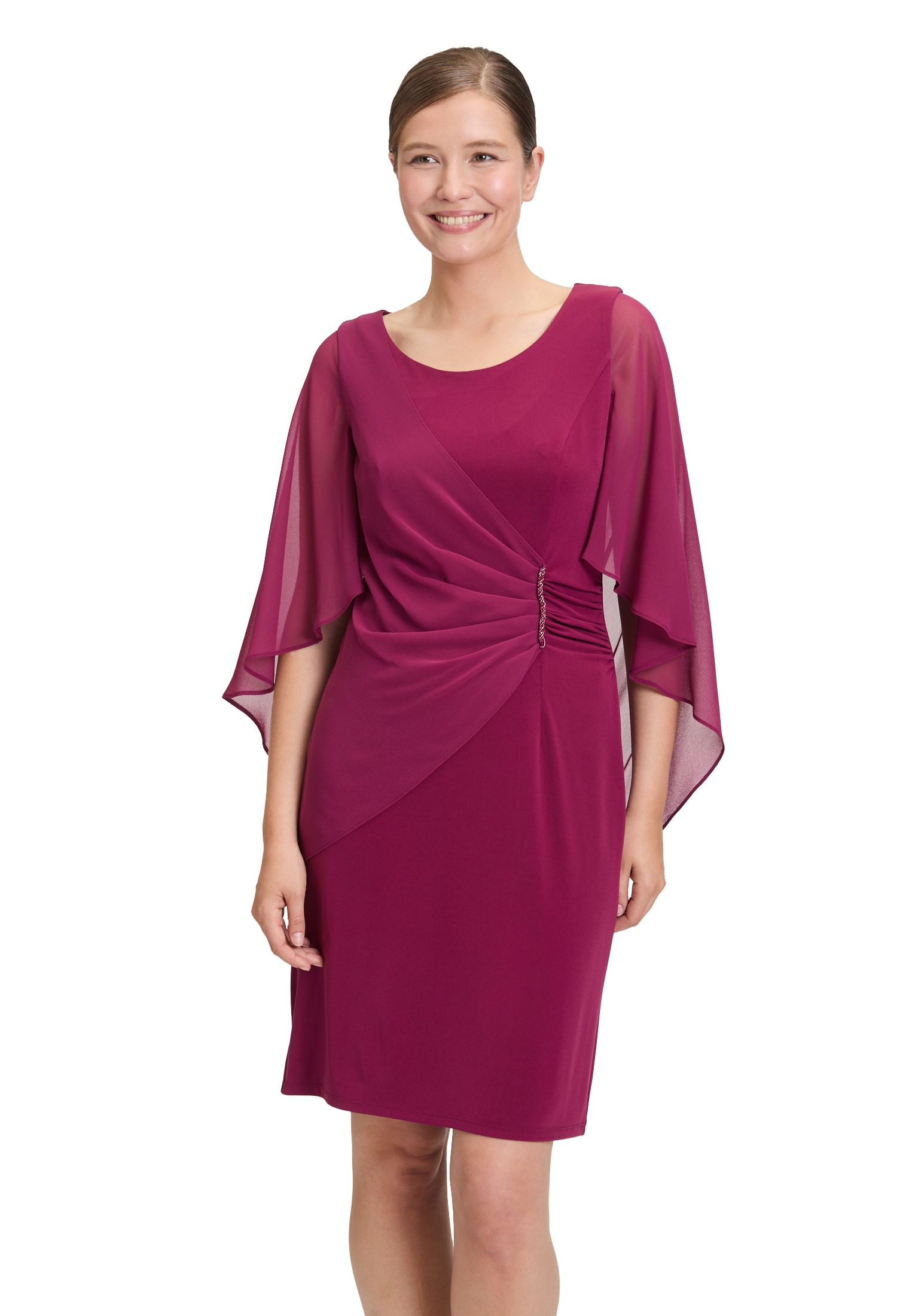 Vera Mont Cocktailkleid "Vera Mont Damen Cocktailkleid mit Raffung", Materi günstig online kaufen