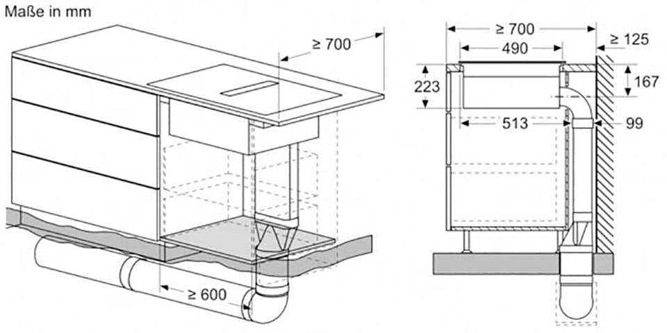 NEFF Kochfeld mit Dunstabzug »T46CB4AX2«, mit einfacher Touch Control Bedienung