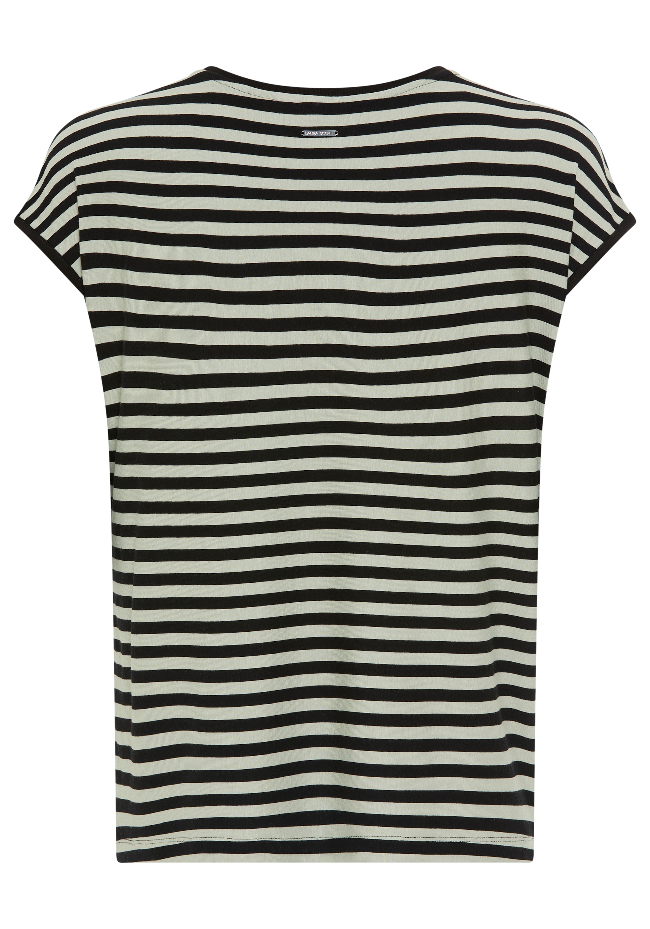 Laura Scott Hemdbluse für Casual- und Sommermode, mit U-Boot-Ausschnitt, Kurzarm