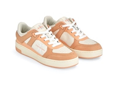 Calvin Klein Jeans Plateausneaker "BASKET CUPSOLE LOW MIX ML FAD", im Basket-Style, Freizeitschuh, Halbschuh, Schnürschu