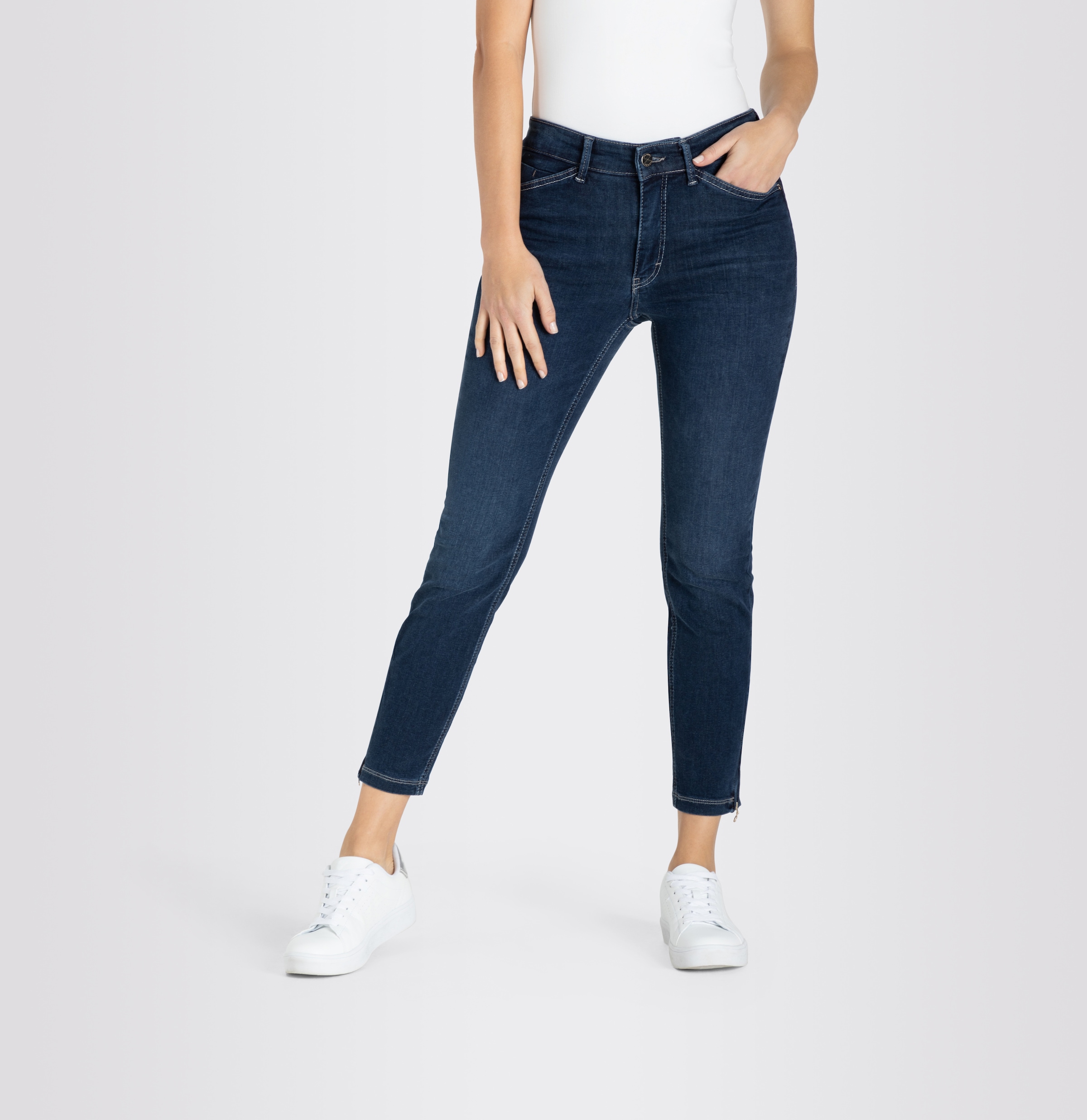 MAC 7/8-Jeans »Dream Chic«, verkürzte Form mit Reißverschluss
