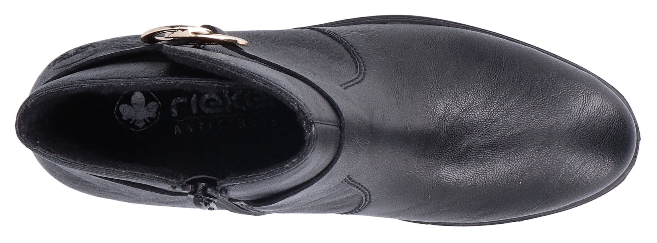 Rieker Stiefelette, Ankleboots, Blockabsatz, mit Innenreißverschluss