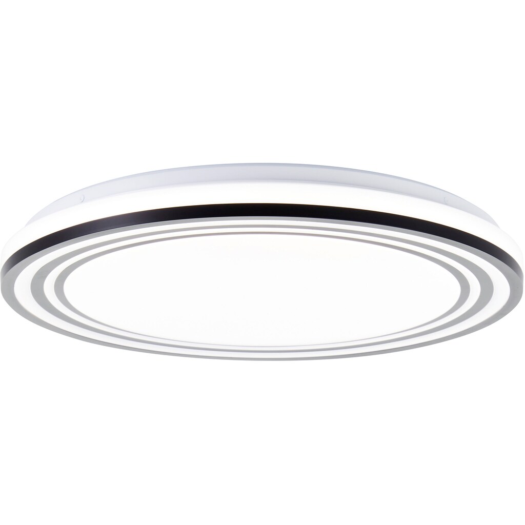 BreLight LED Wandleuchte »Kobana«, D 49 cm, 3800 lm, 3000-6500 K, dimmbar, CCT, schwarz/weiß