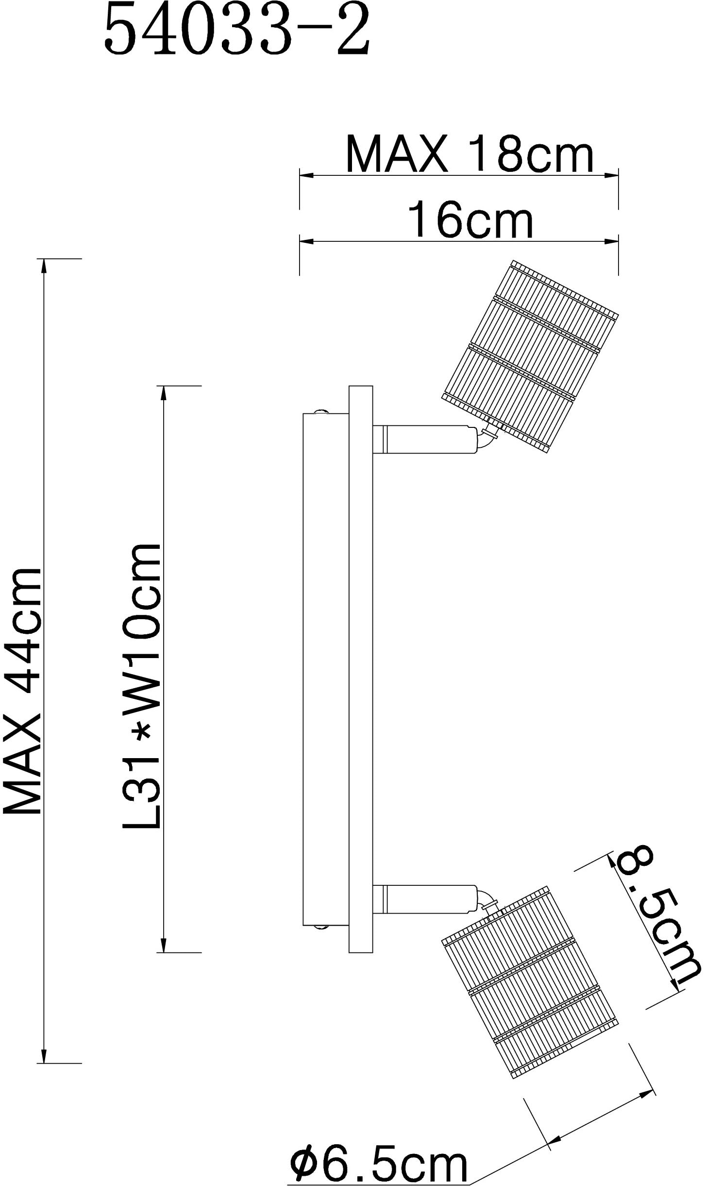 GLOBO LIGHTING Deckenstrahler »JOSELLA« E27 1 Stk. Spot Deckenspot Flur Schlafzimmer Wohnzimmer
