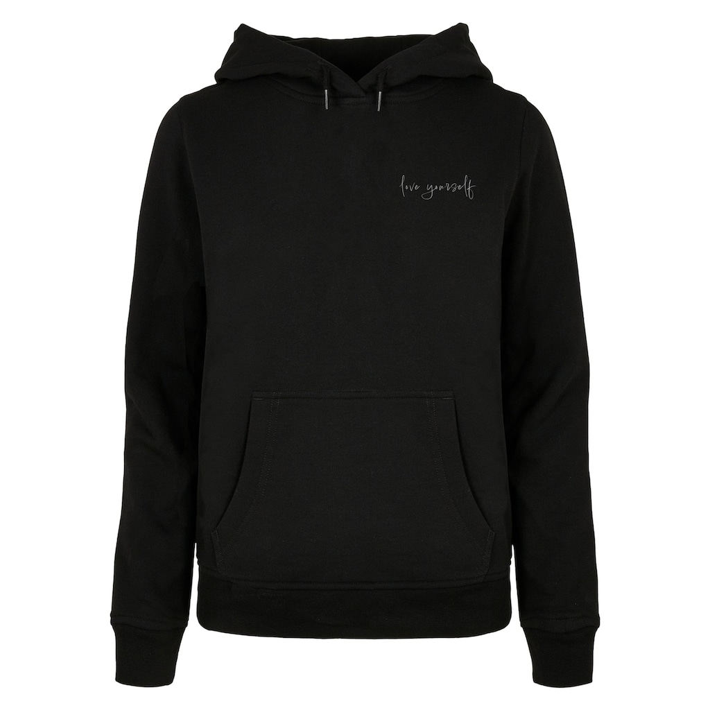 Merchcode Kapuzenpullover »Merchcode Damen Ladies Love Yourself Basic Hoody«, (1 tlg.)