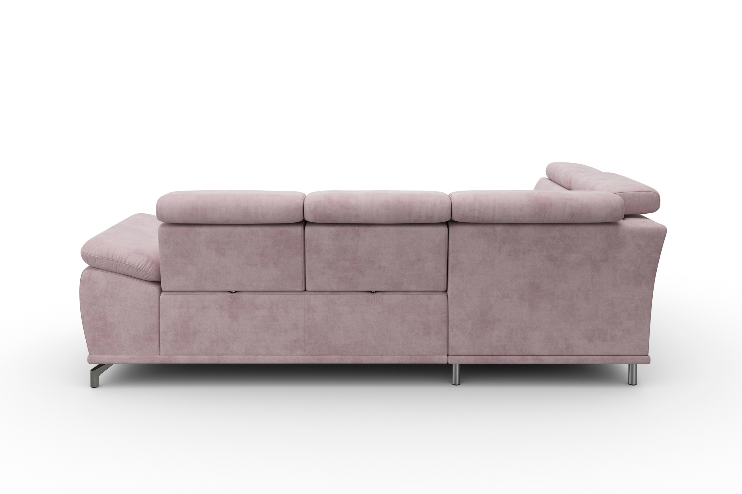 sit&more Ecksofa »Cabrio L-Form, mit Sitztiefenverstellung, Arm- und Kopfteilverstellung«, 3 Nierenkissen, Federkern, optional Bettfunktion und Stauraum