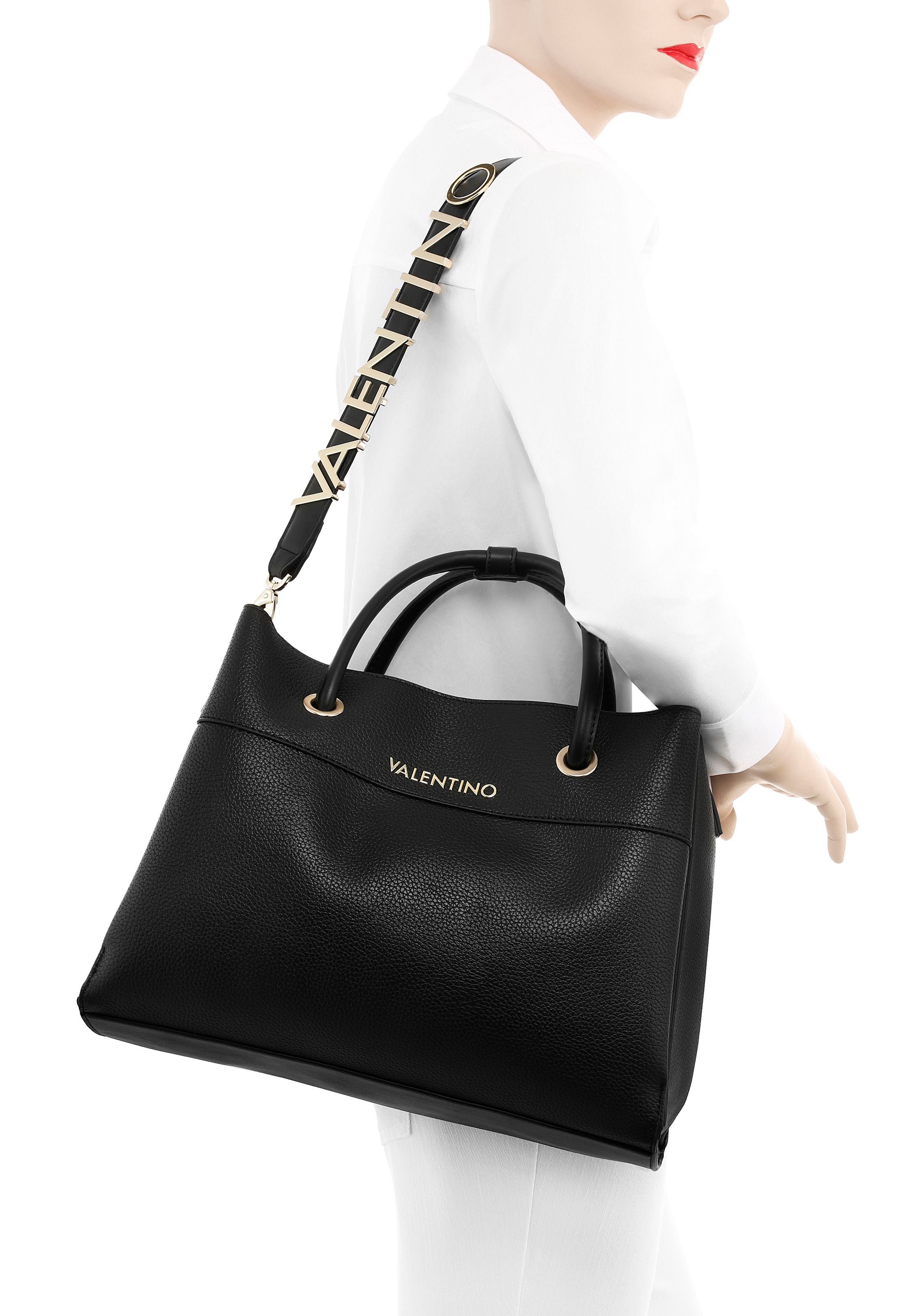 VALENTINO BAGS Henkeltasche "ALEXIA", mit goldfarbenen Details günstig online kaufen