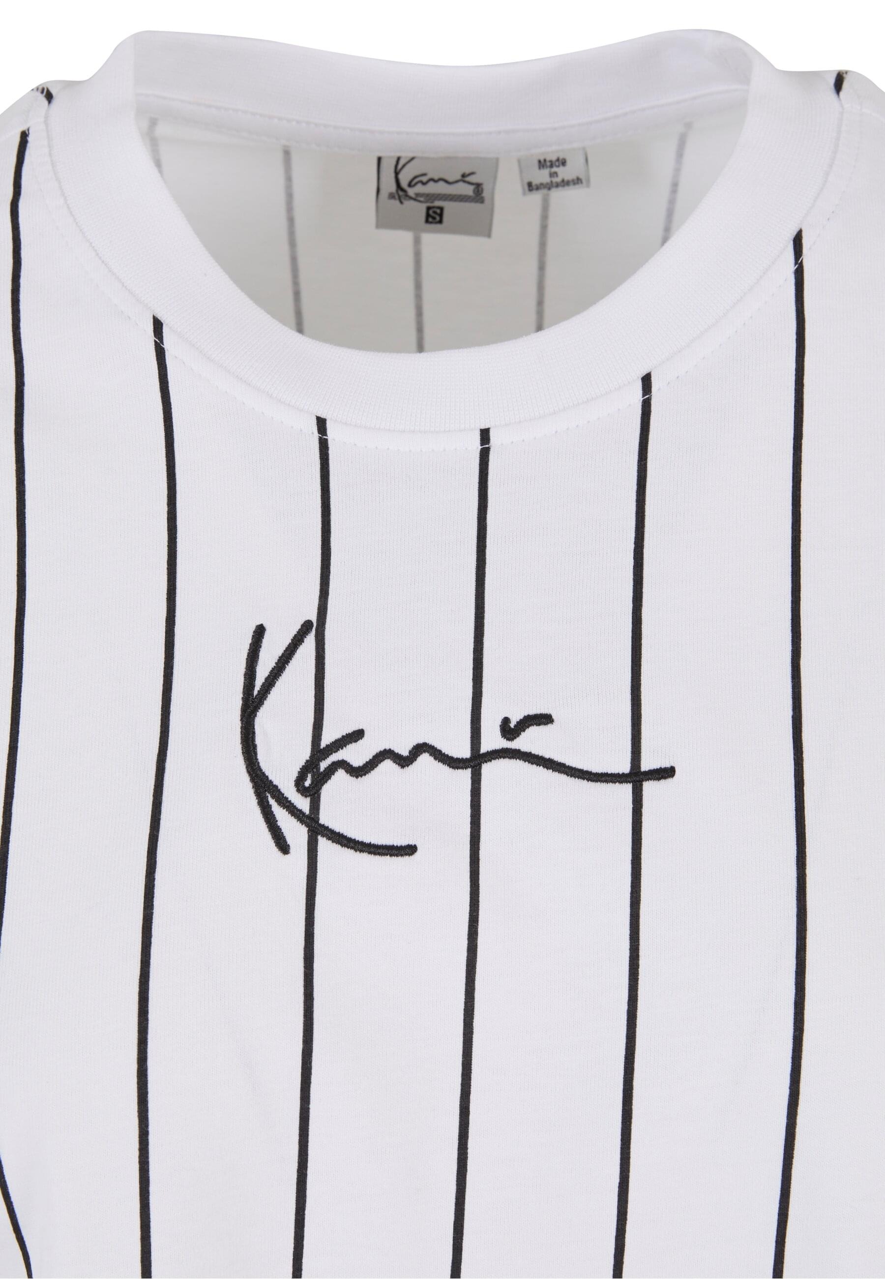 Thumbnail - Karl Kani T-Shirt "Karl Kani Damen Small Signature Essential Pinstripe Crop Tee" 1 Stk.