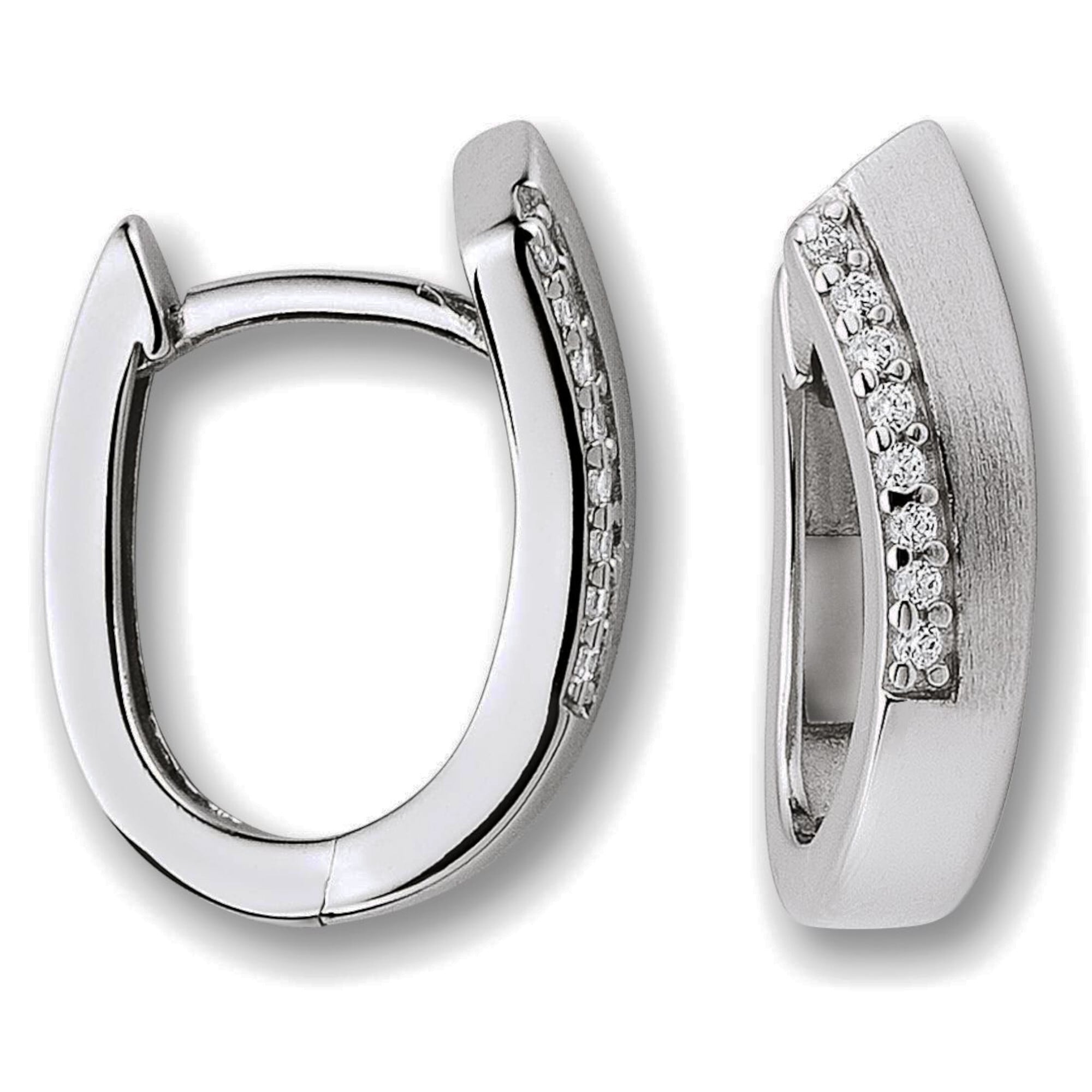 BAUR Paar ELEMENT ONE Ohrringe Creolen für Silber«, aus »Zirkonia Damen | Creolen Schmuck 925 Silber kaufen