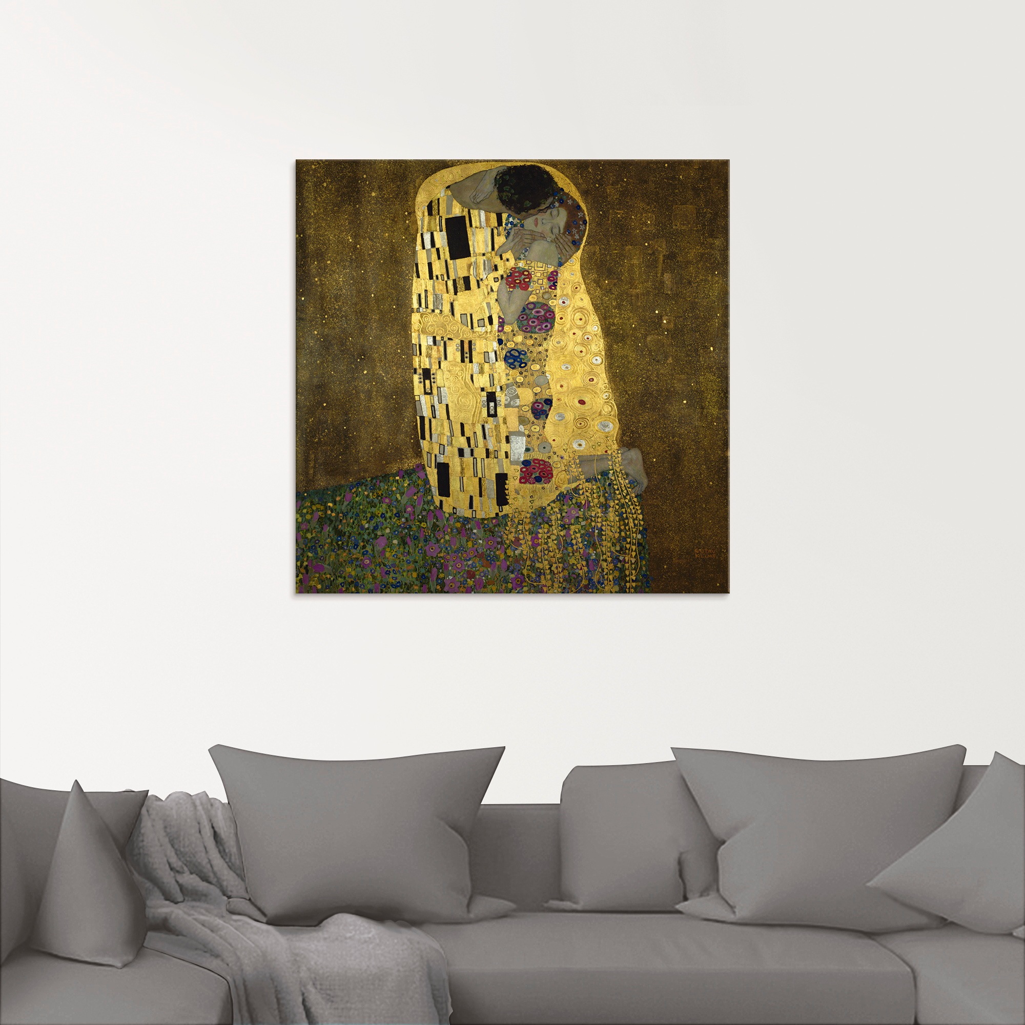 Artland Glasbild "Der Kuß" Paar 1 Stk. tlg. in verschiedenen Größen günstig online kaufen