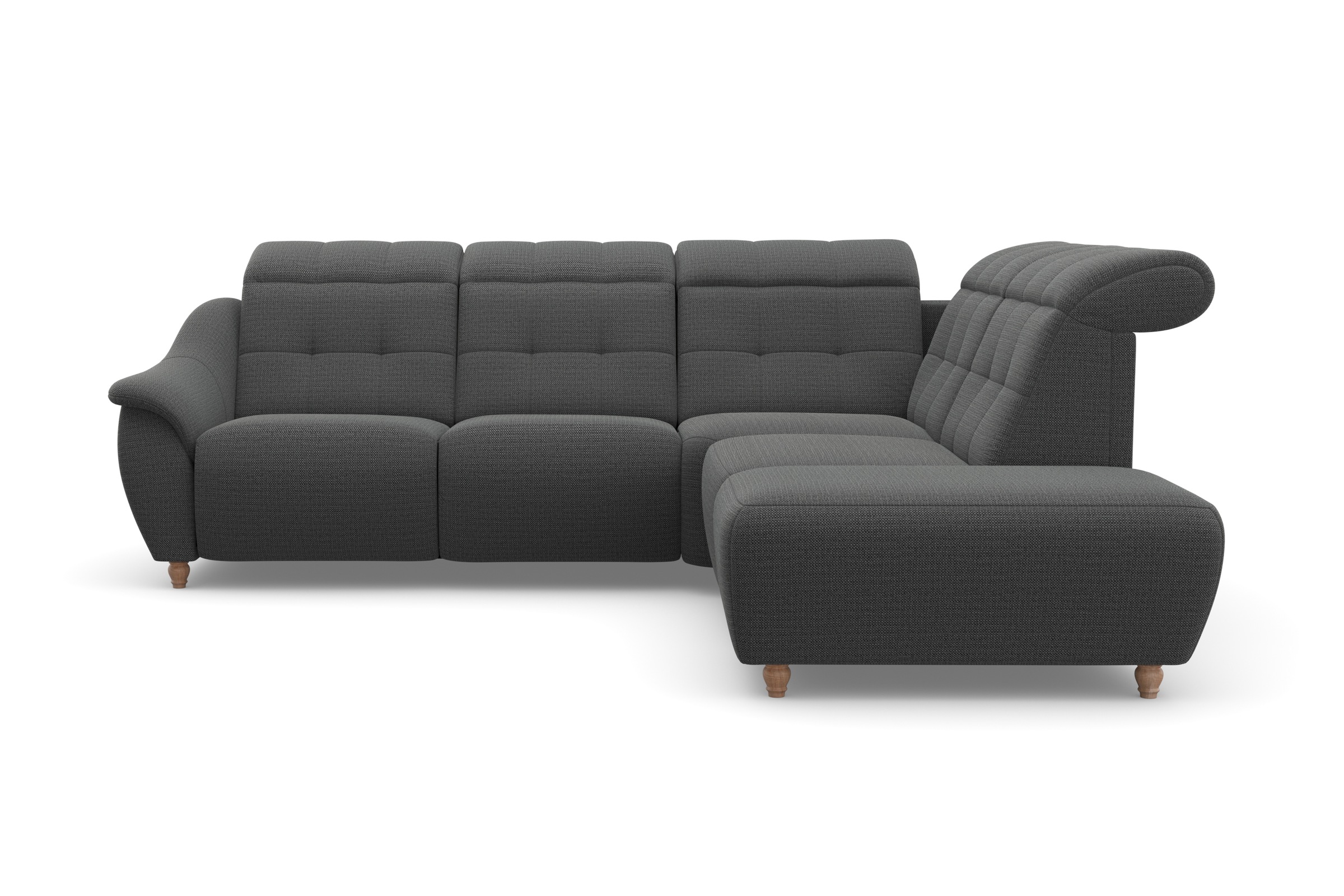 Home affaire Ecksofa »Boston L-Form«, Kopfteilverstellung an jeder Sitzfläche, wahlweise Relaxfunktion