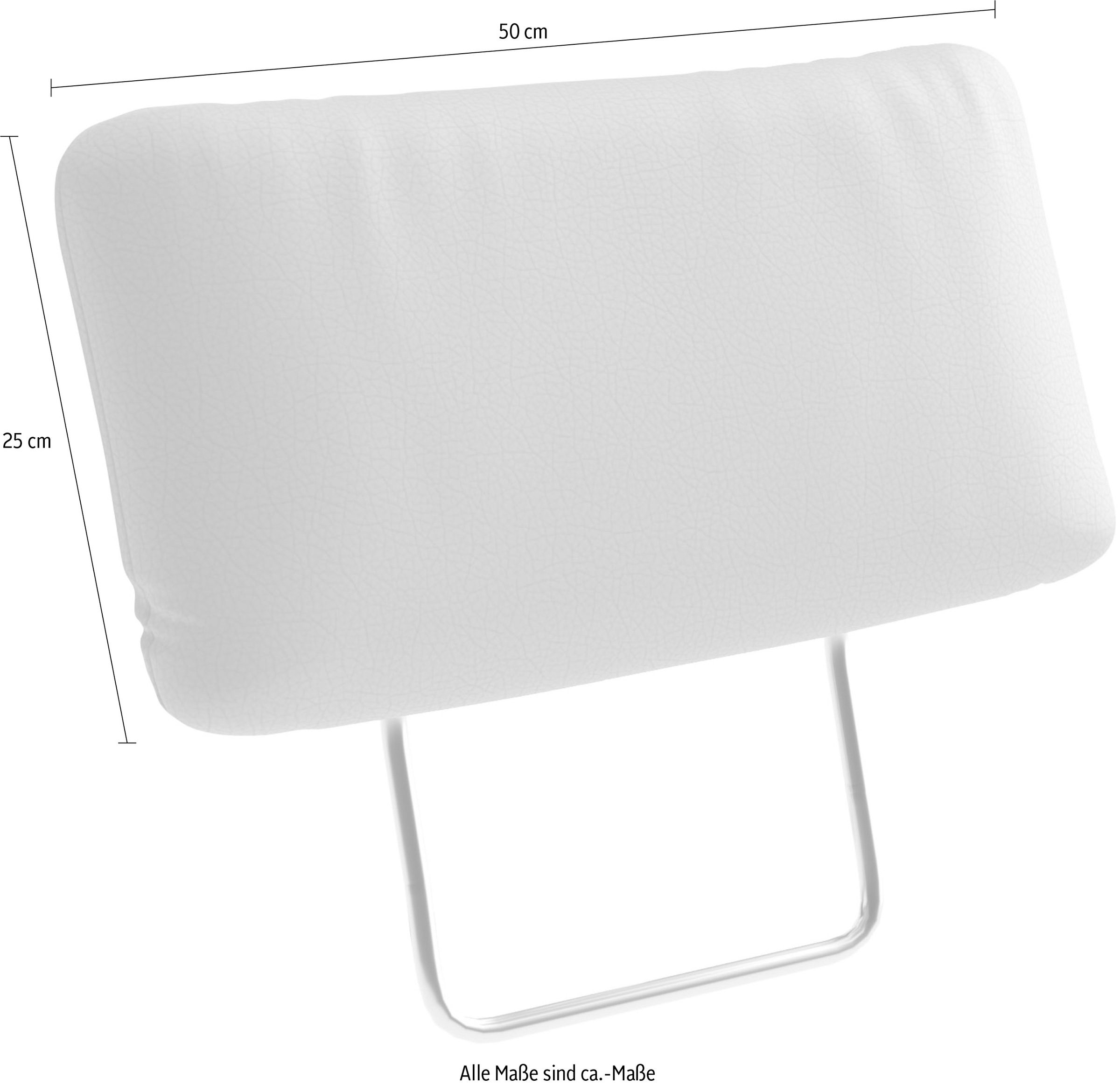 sit&more Sofa-Kopfstütze »Chelsea, B: 50 cm, Leder«