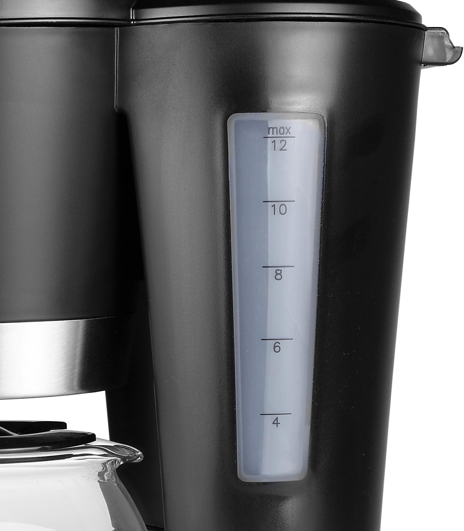 Kaffeekanne, Filterkaffeemaschine BAUR 1,2 l »Kaffeemaschine per 1x4 Papierfilter, Tristar Rechnung CM-1236«, |