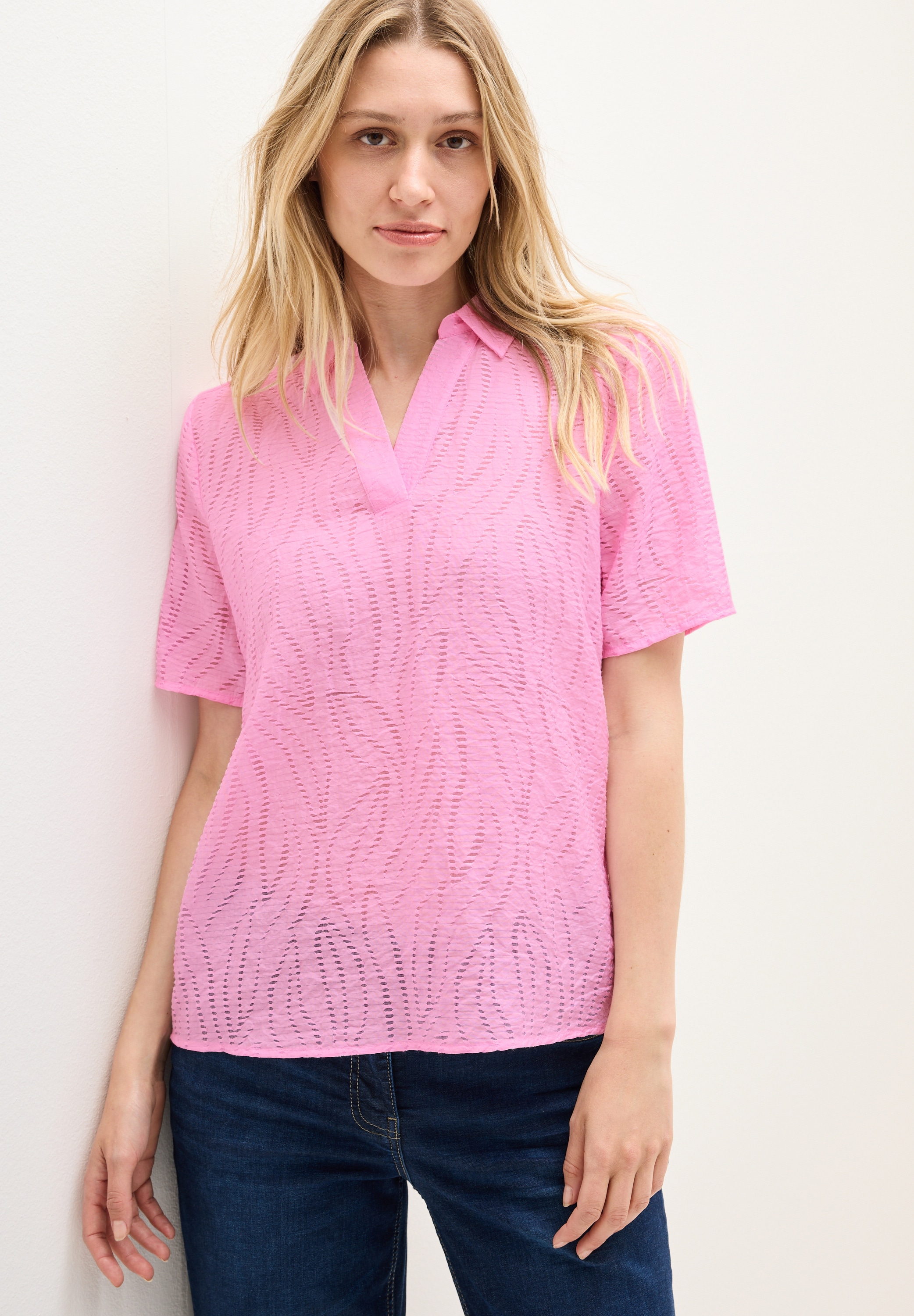Cecil Hemdbluse, mit leichtem Struktur Muster günstig online kaufen