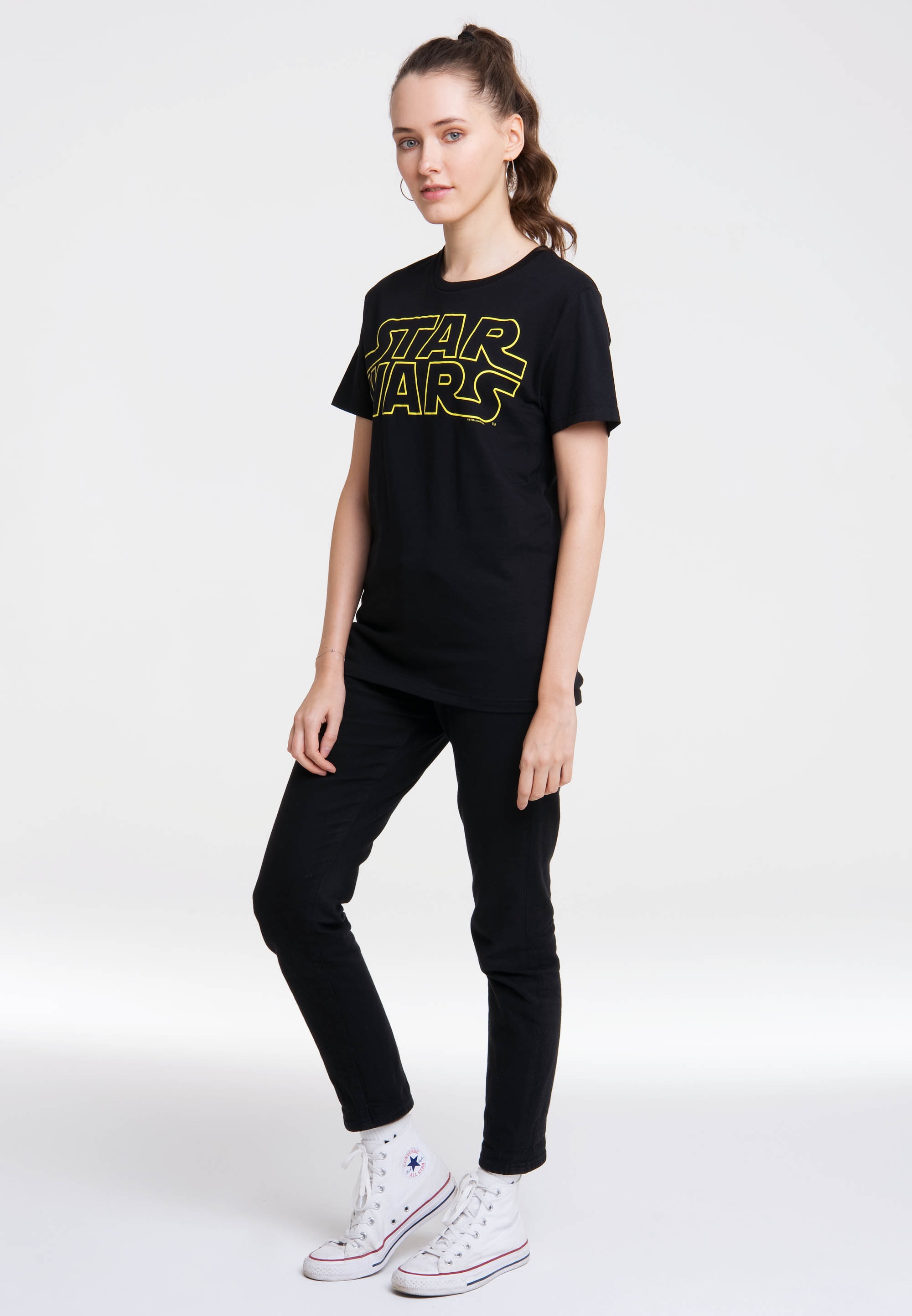 LOGOSHIRT T-Shirt »Star Wars - Logo«, mit lizenziertem Originaldesign für  bestellen | BAUR