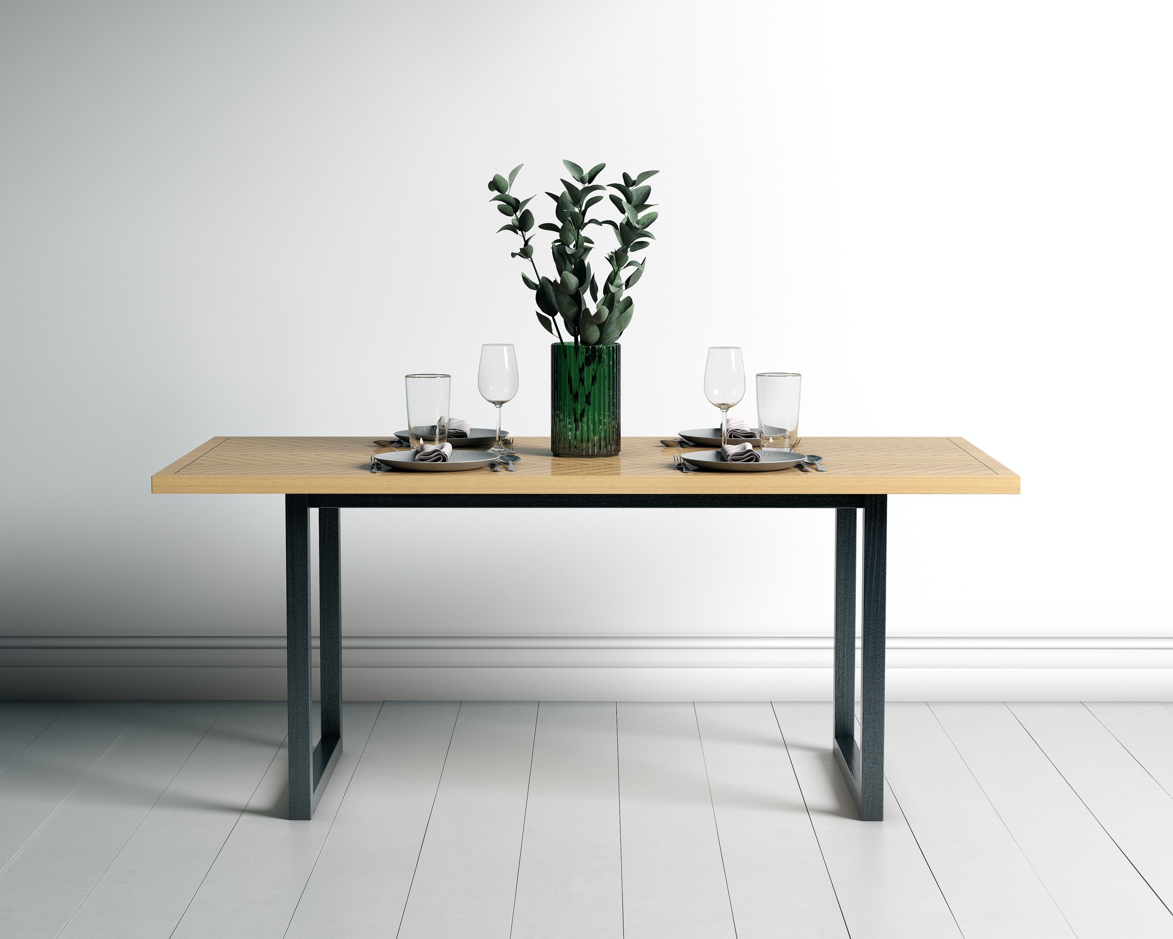 Woodman Esstisch "Camden" aus teilmassiver Birke, Breite 180 cm, FSC-zertif günstig online kaufen