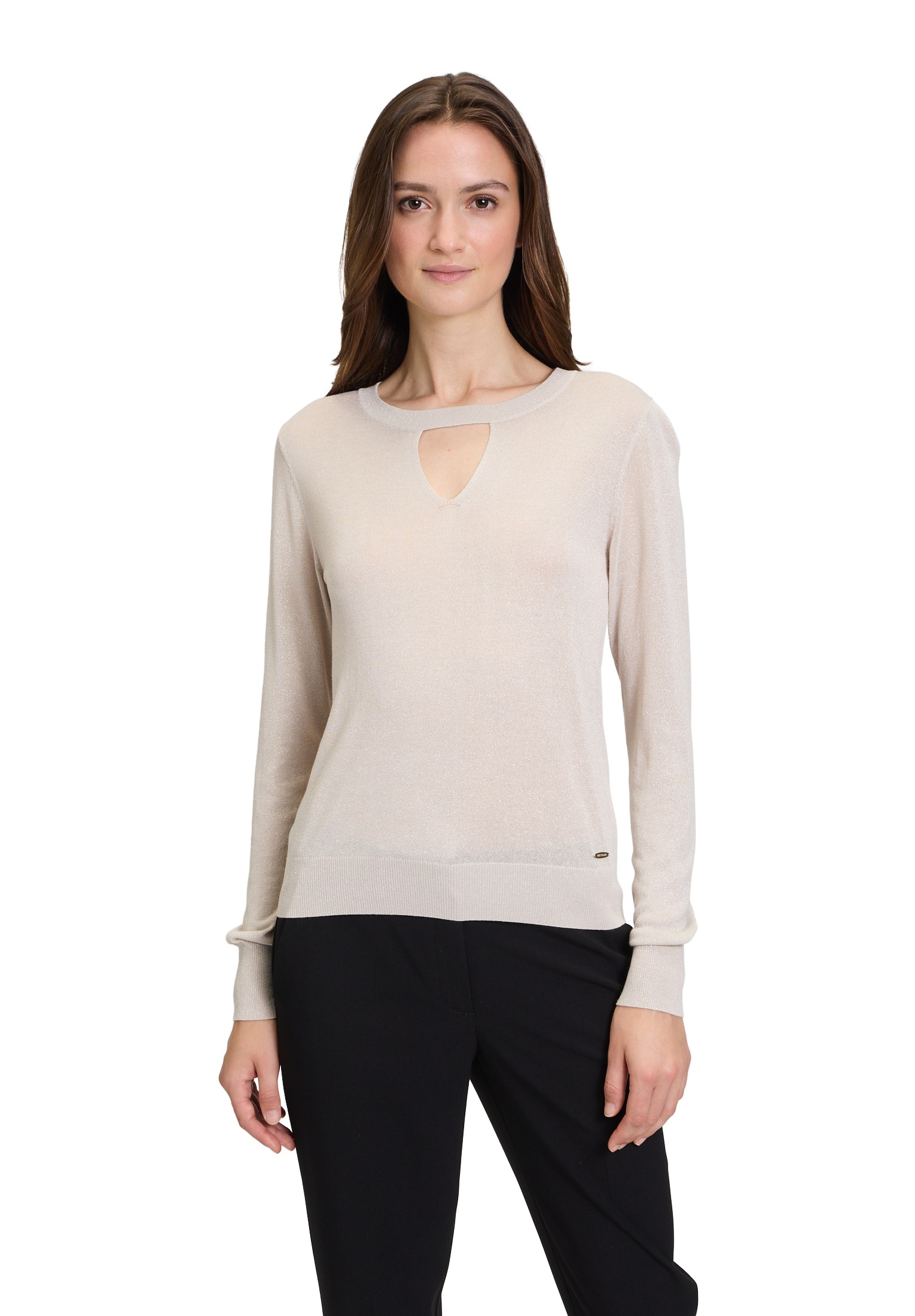 Betty&Co Strickpullover "Betty & Co Strickpullover mit Lurexfaden", Cut-Out günstig online kaufen