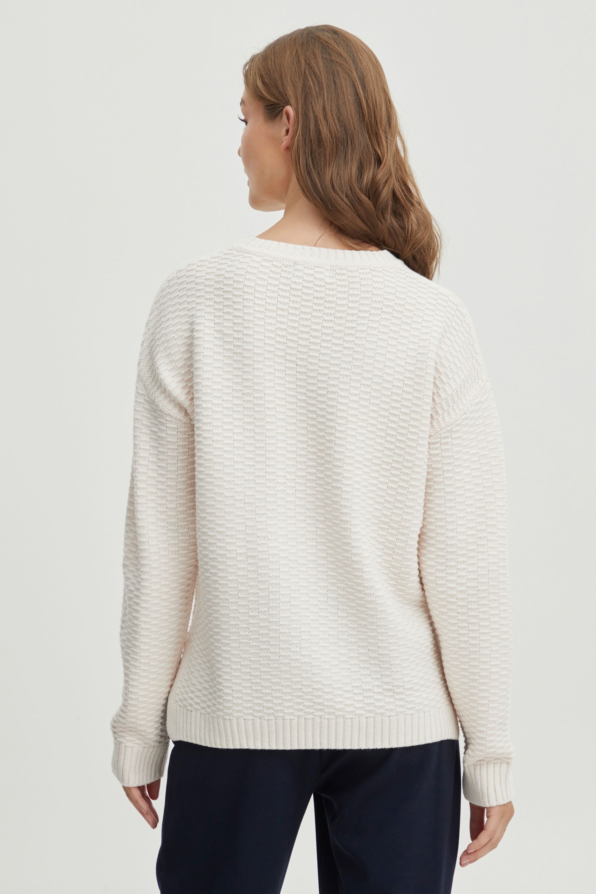 OXMO OXMilla Knit Pullover Beige Size S 3