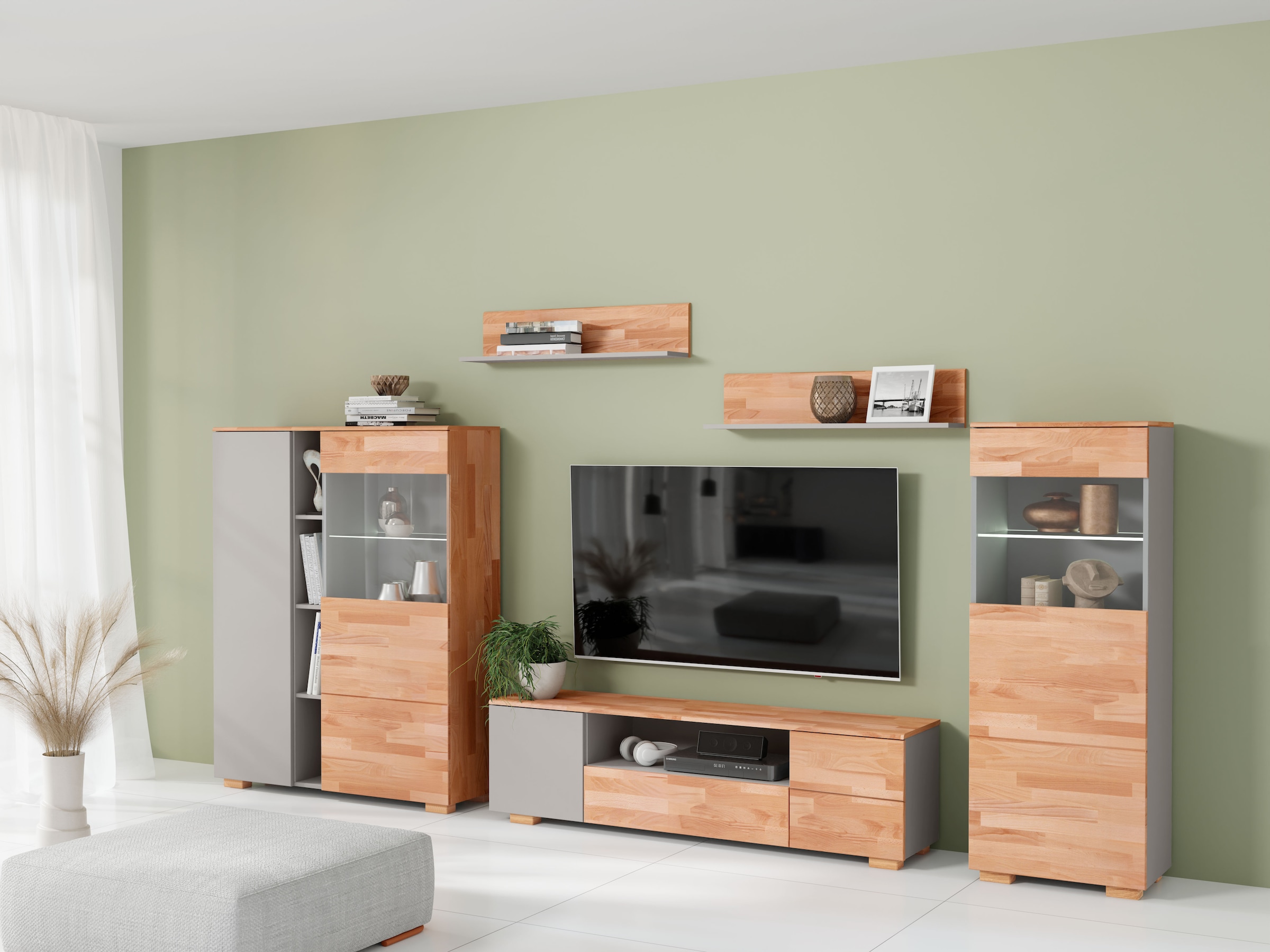 Home affaire Wohnwand, (5 St.), schöne moderne Optik