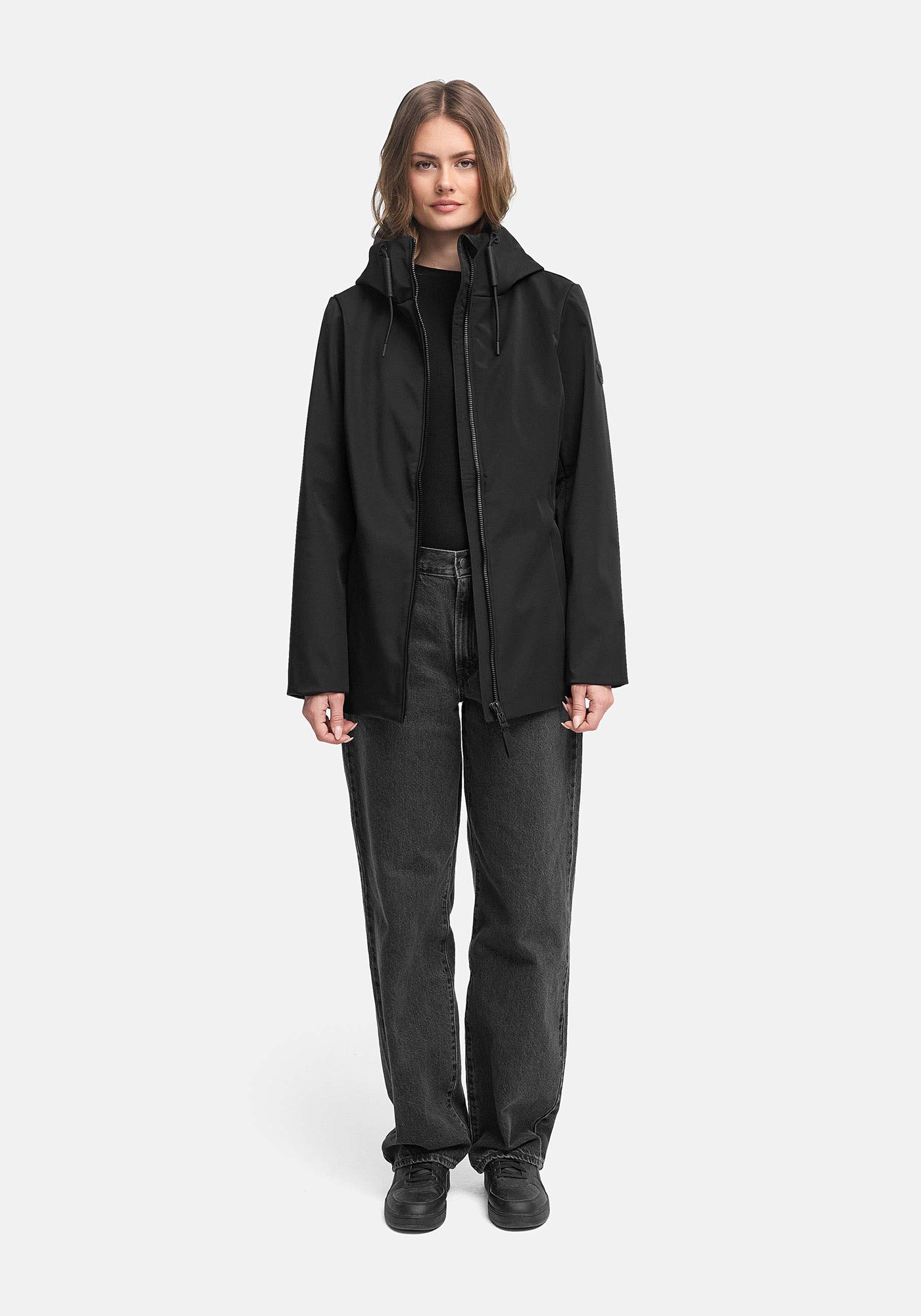 Thumbnail - Marikoo Outdoorjacke "Minaa" Sportliche Outdoorjacke mit Kapuze und hochschließenden Kragen