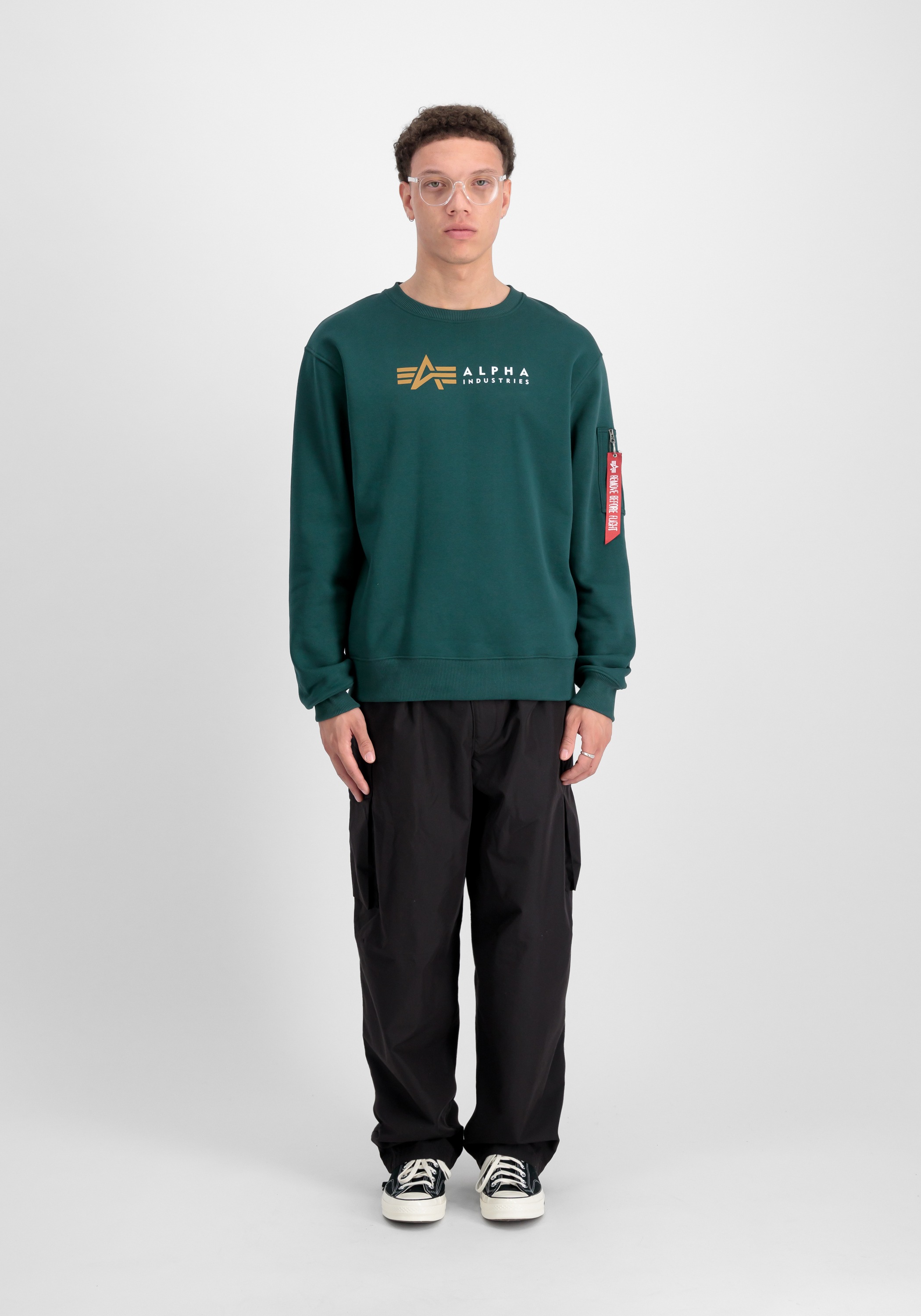 Thumbnail - Alpha Industries Sweater "Alpha Label Sweatshirt"
