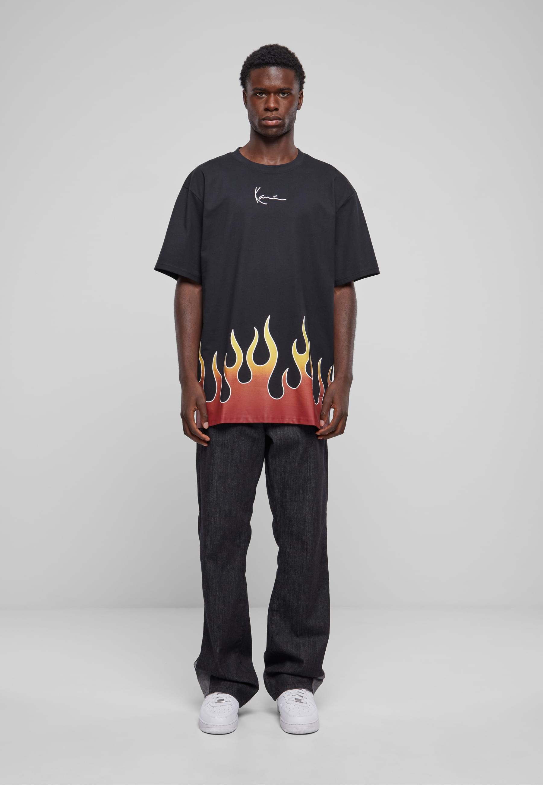 Karl Kani T-Shirt »Karl Kani Herren KM233-002-1 KK Small Signature Flame Tee«, (1 tlg.)