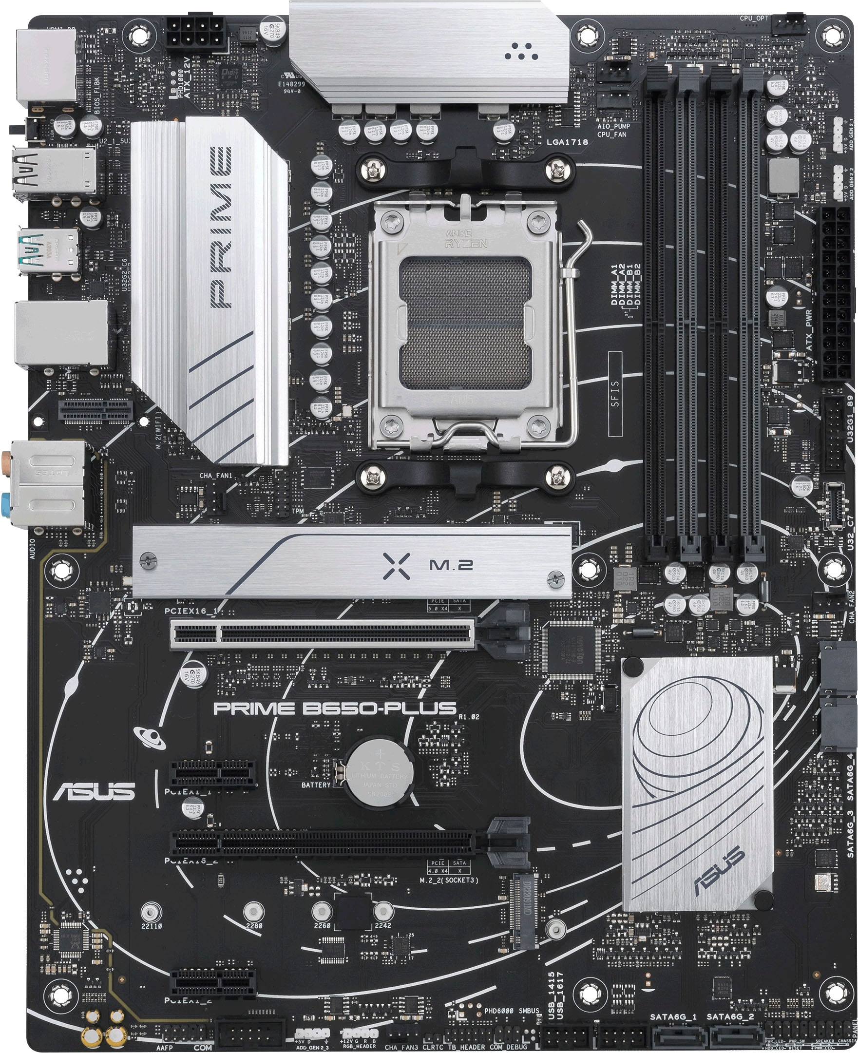 Asus Mainboard »PRIME B650-PLUS«, Ryzen 7000, ATX, DDR5 Speicher, PCIe 5.0 M.2