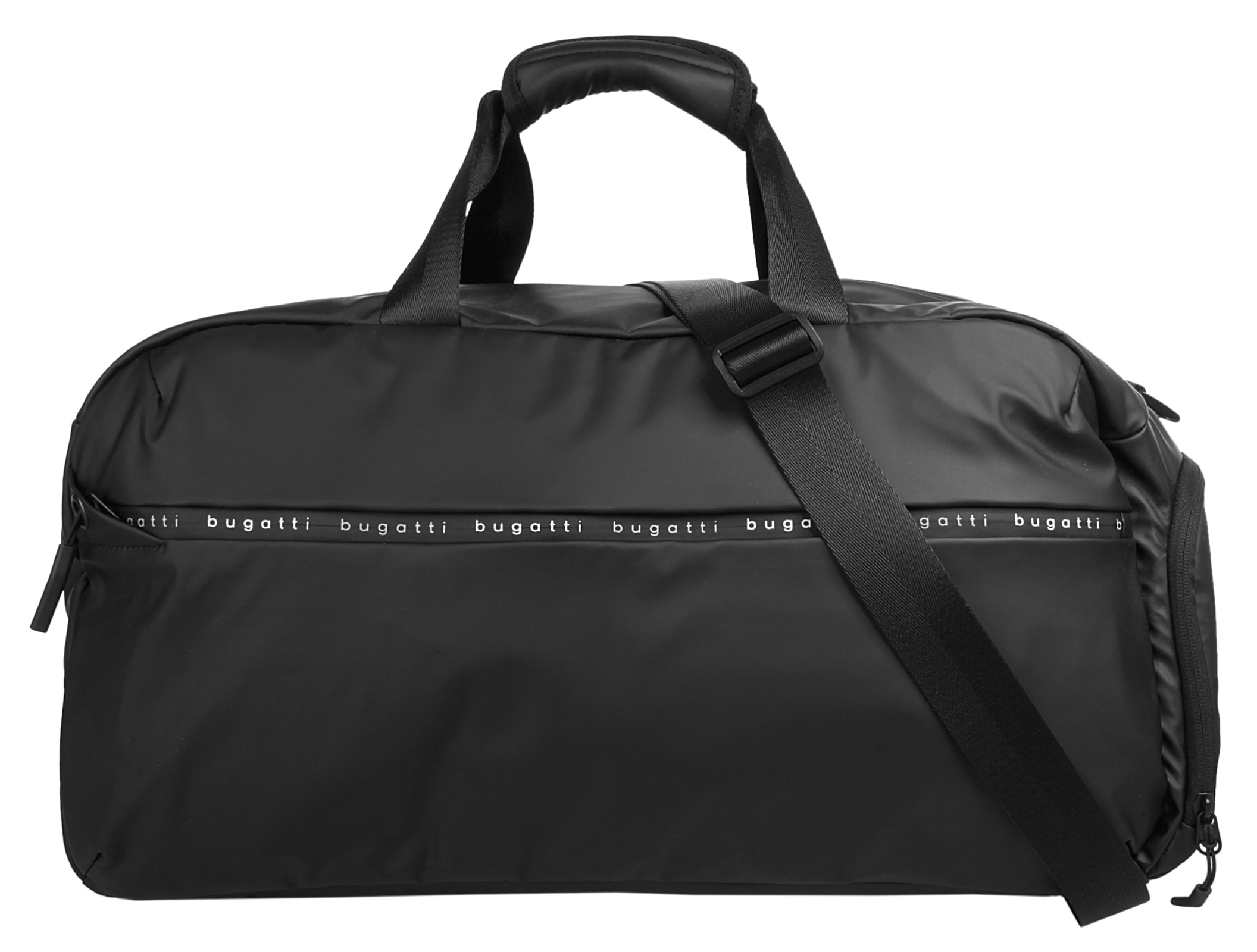 BUGATTI Reisetasche "BUGATTI Herren, Damen Reisetasche BLANC", schwarz, Kunstfaser, unifarben, Taschen
