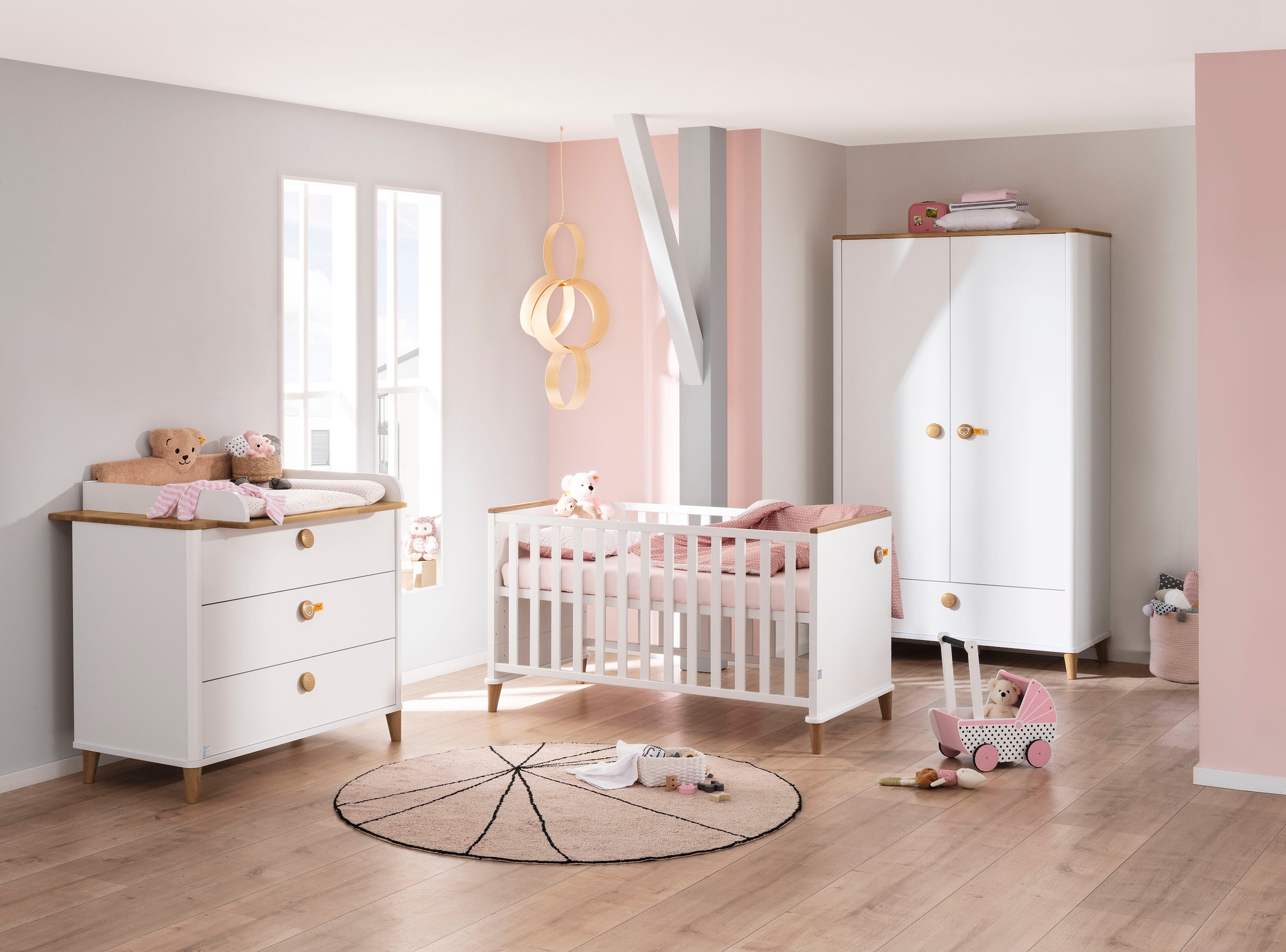 PAIDI Babymöbel-Set »Lotte & Fynn«, (4 St., Babybett, Wickelaufsatz und  Wickelkommode, 2-türiger Schrank) bestellen | BAUR