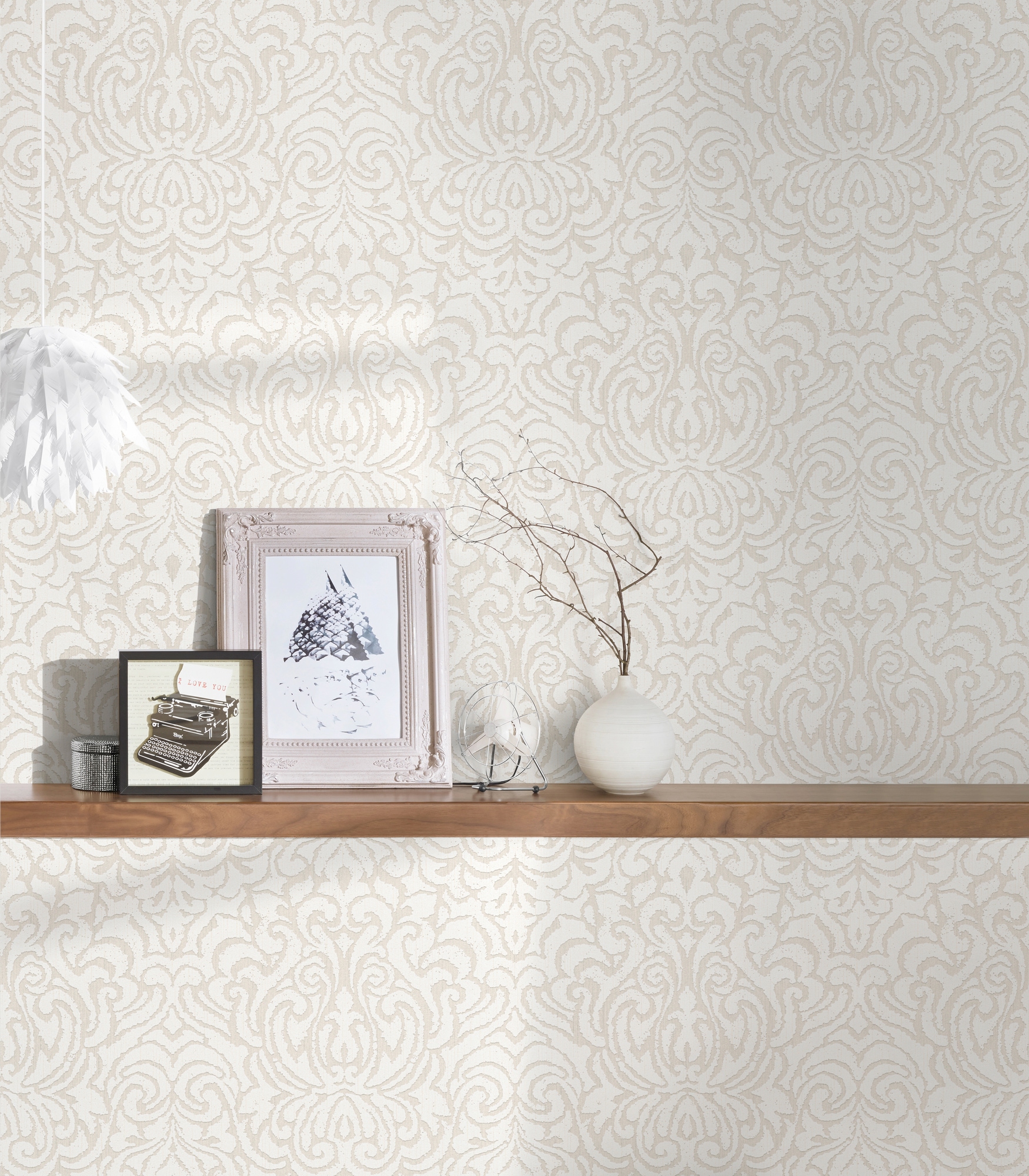 Architects Paper Textiltapete »Tessuto«, Barock-ornamental-gemustert, Tapete Barock Tapeten Wohnzimmer Schlafzimmer Küche modern Flur Design
