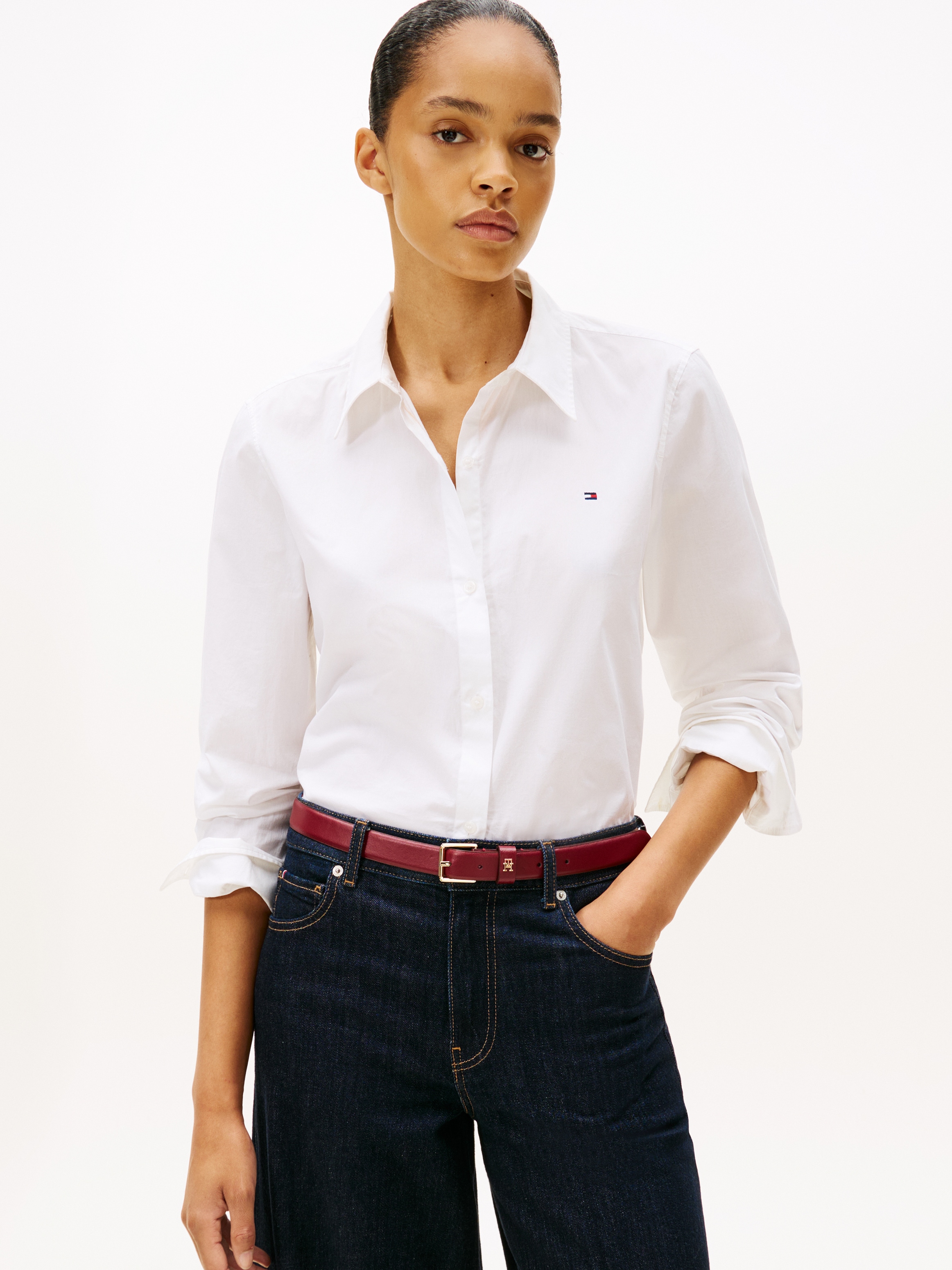 Tommy Hilfiger Shirtbluse "ESS POPLIN REGULAR SHIRT" günstig online kaufen