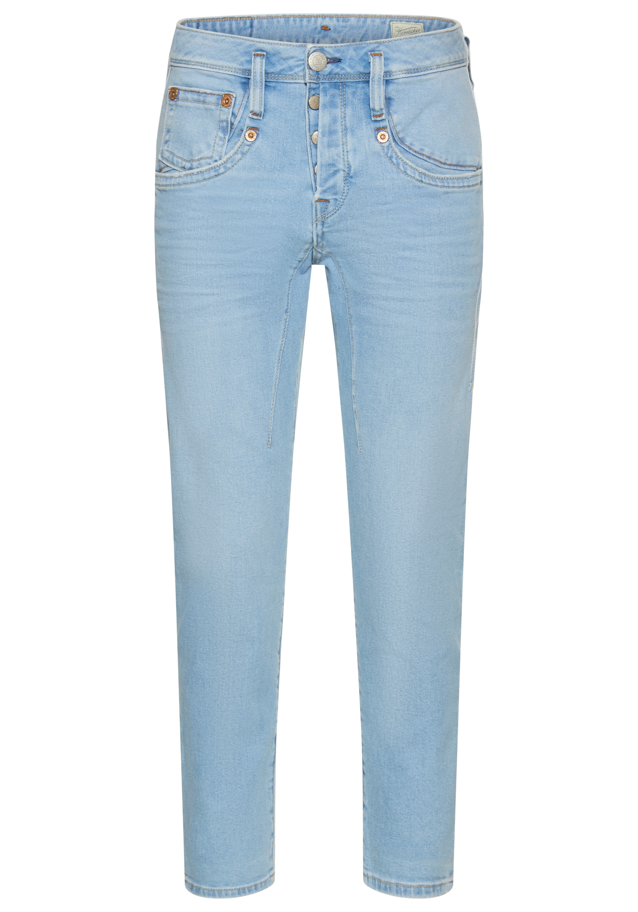 Herrlicher 7/8-Jeans »Shyra Cropped Denim Comfort«, mit halb verdeckter Knopfleiste
