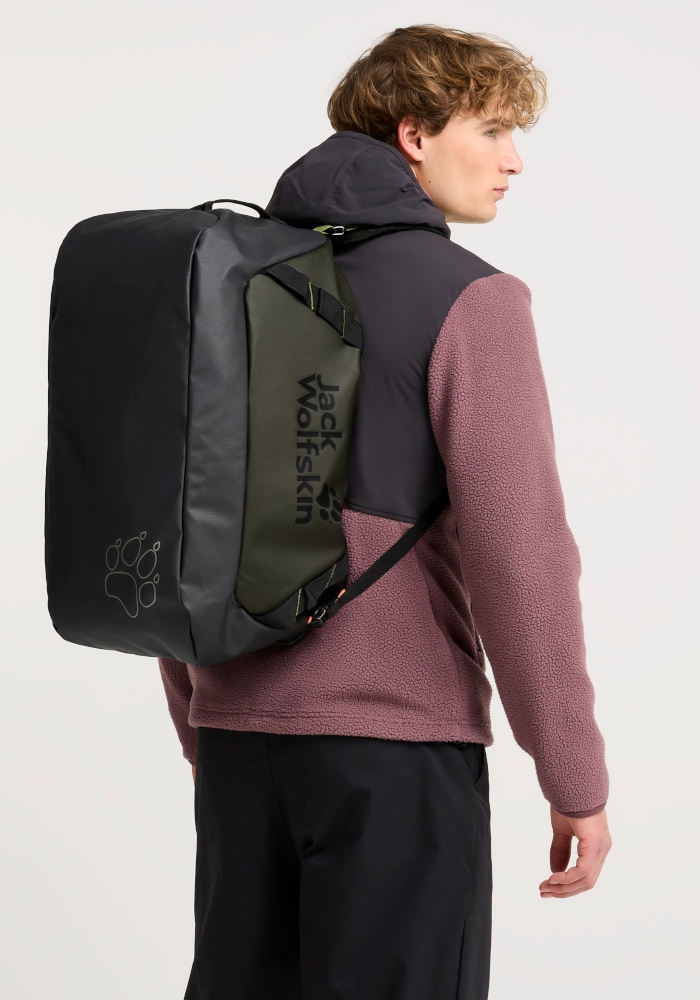 Jack Wolfskin Sporttasche »TECTON DUFFLE 45« Reisetasche 45 Liter, wasserabweisend, als Rucksack tragbar