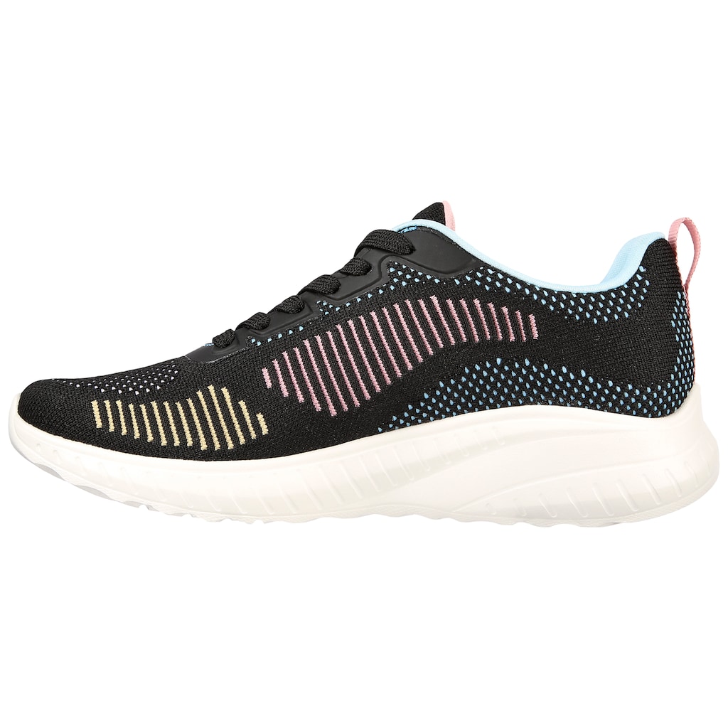 Skechers Sneaker »BOBS SQUAD CHAOS COLOR CRUSH«, in toller Farbkombi, Freizeitschuh, Halbschuh, Schnürschuh