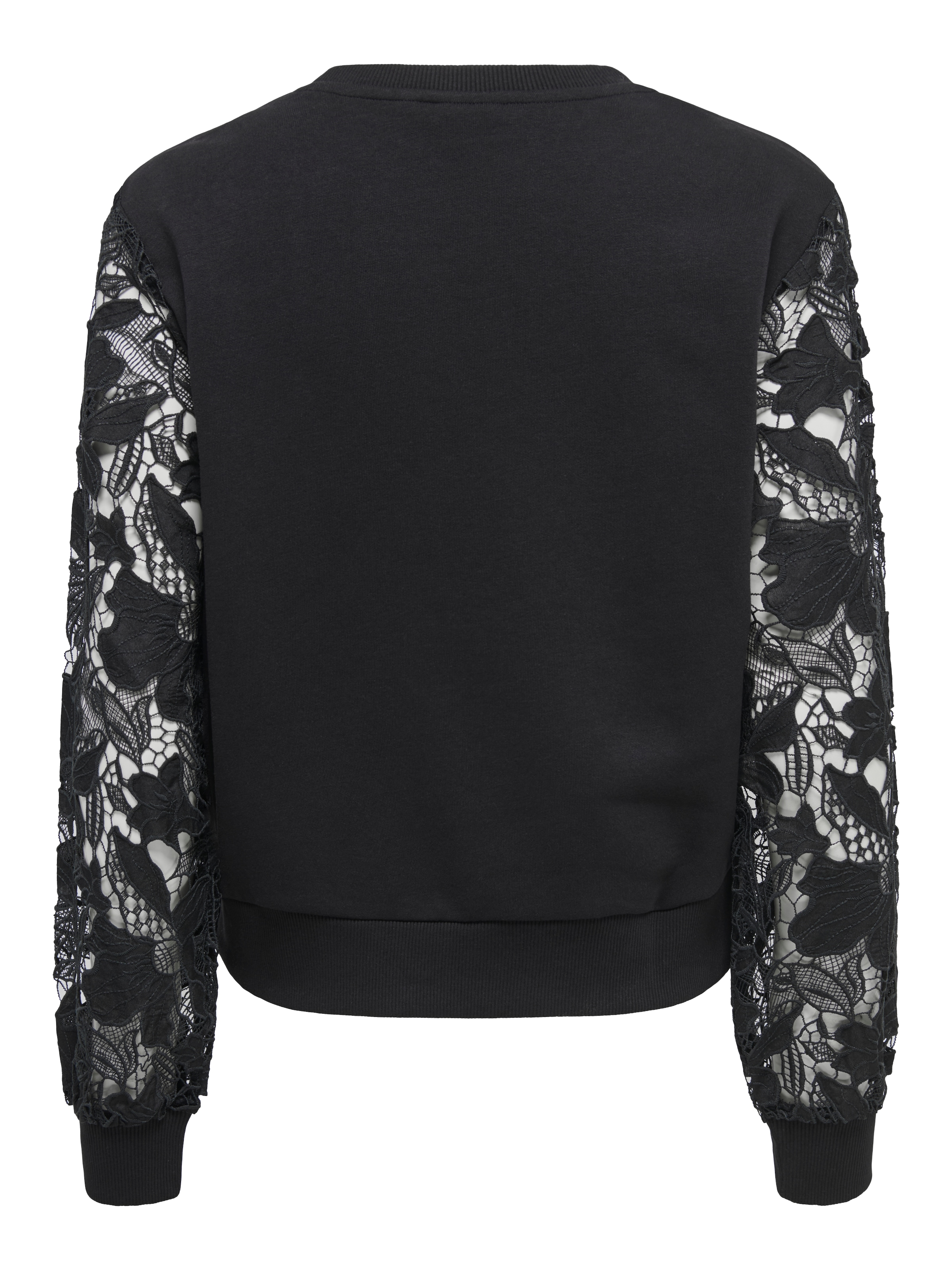 ONLY Sweatshirt »ONLSTILLA L/S LACE SLEEVES CS SWT«, Baumwollmischung, regular fit
