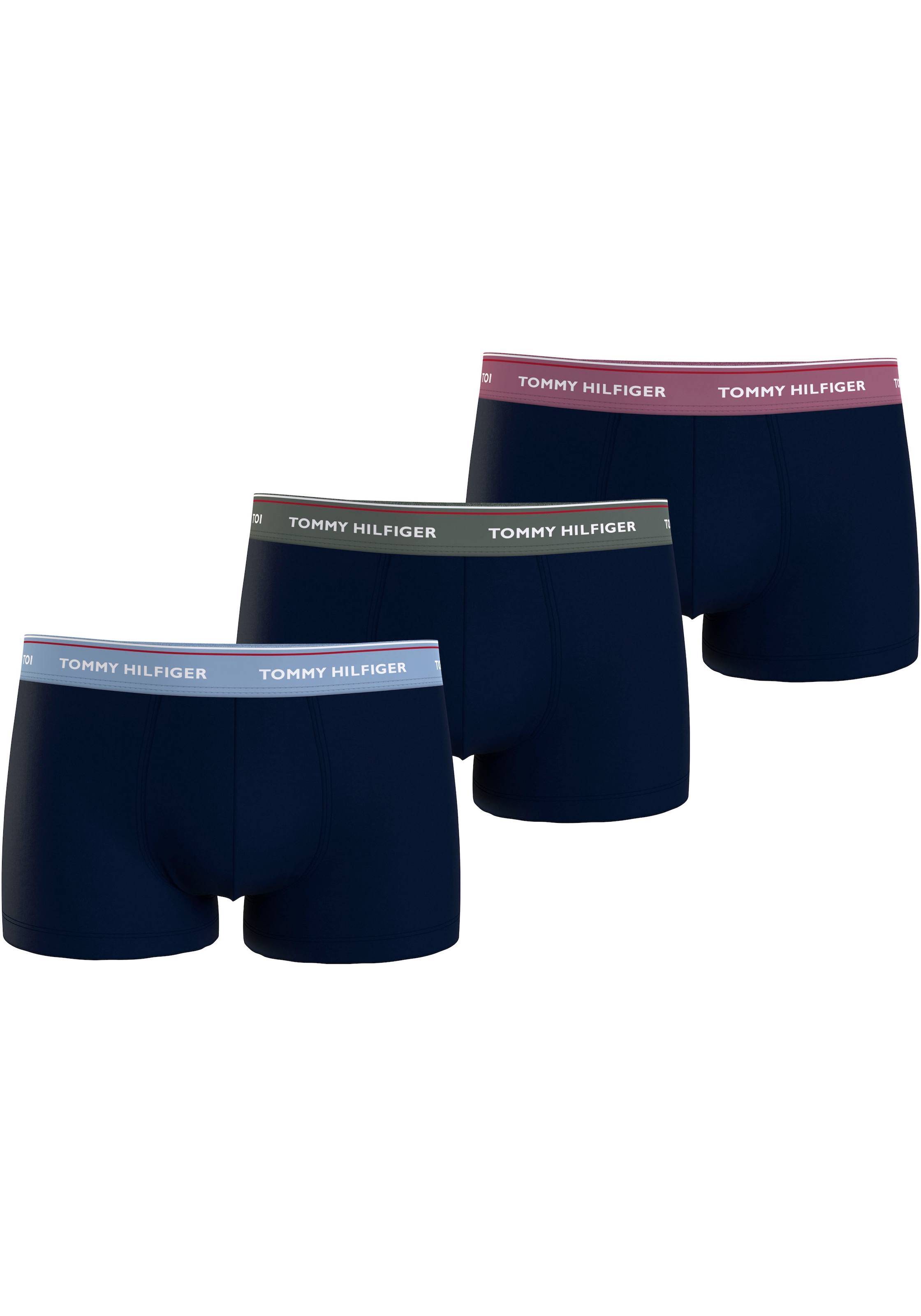 Tommy Hilfiger Underwear Trunk »3P WB TRUNK«, (Packung, 3 St., 3er-Pack), mit Logo-Elastikbund