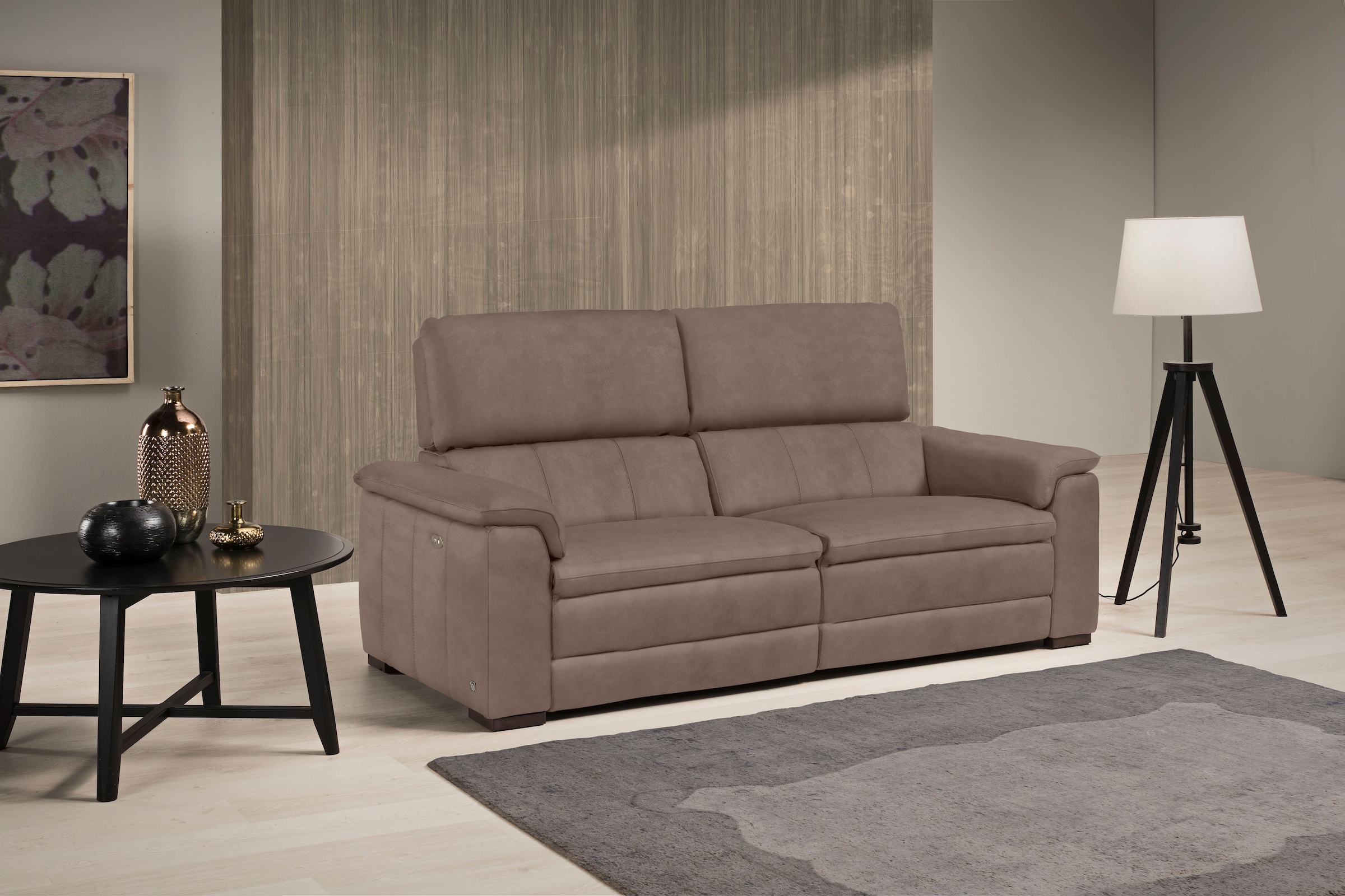 Egoitaliano 2,5-Sitzer »Capucine« wahlweise mit elektrisch oder manuell verstellbarer Relaxfunktion