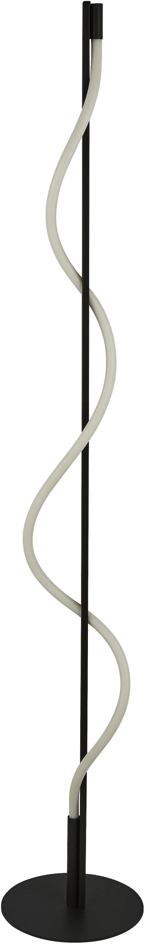 Searchlight Tischleuchte »Schlangentischlampe - Schwarzmetall- und Opalröhre« LED-Modul 1 Stk.