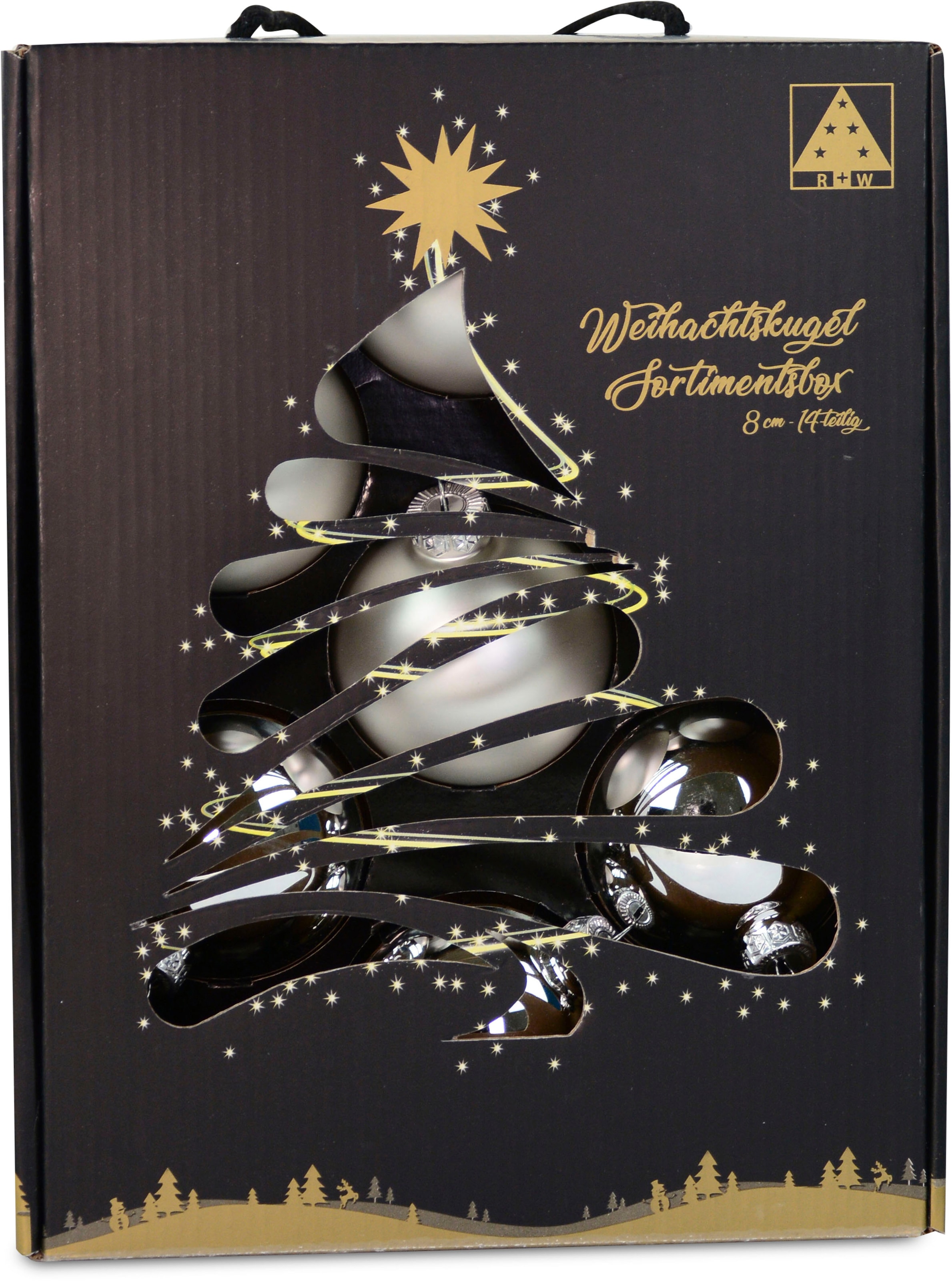 Weihnachtsbaumkugel »Weihnachtsdeko, Christbaumschmuck, Christbaumkugeln Glas,...