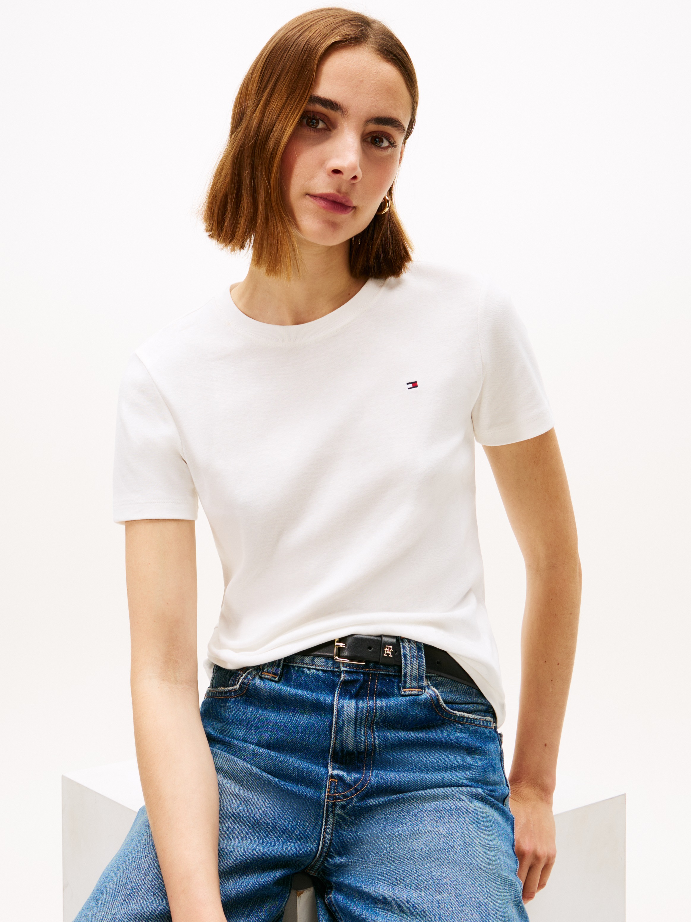 Tommy Hilfiger T-Shirt "SLIM CODY C-NK SS" Baumwolle, slim fit günstig online kaufen