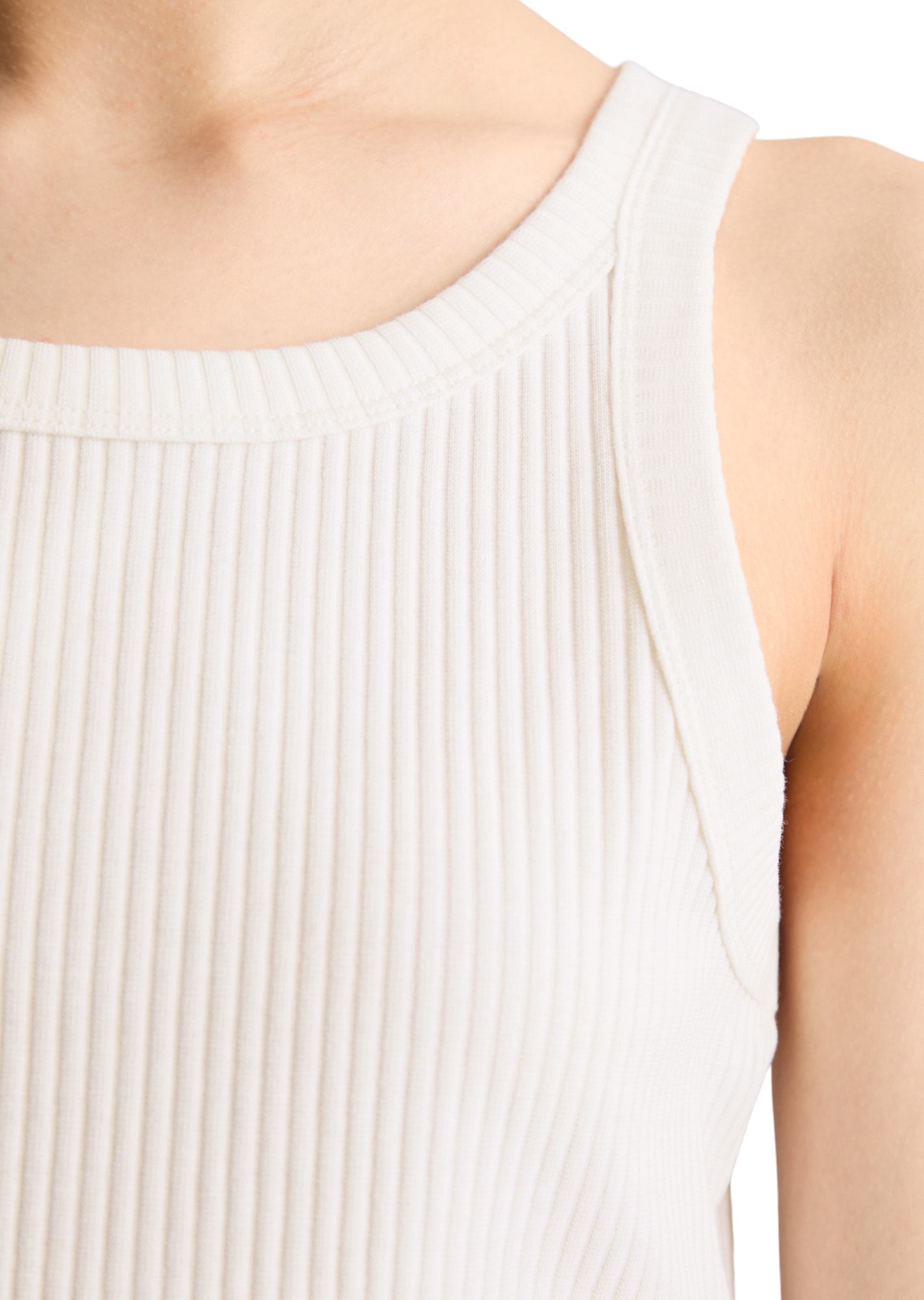 Marc O'Polo DENIM Tanktop slim cropped aus Stretch-Jersey