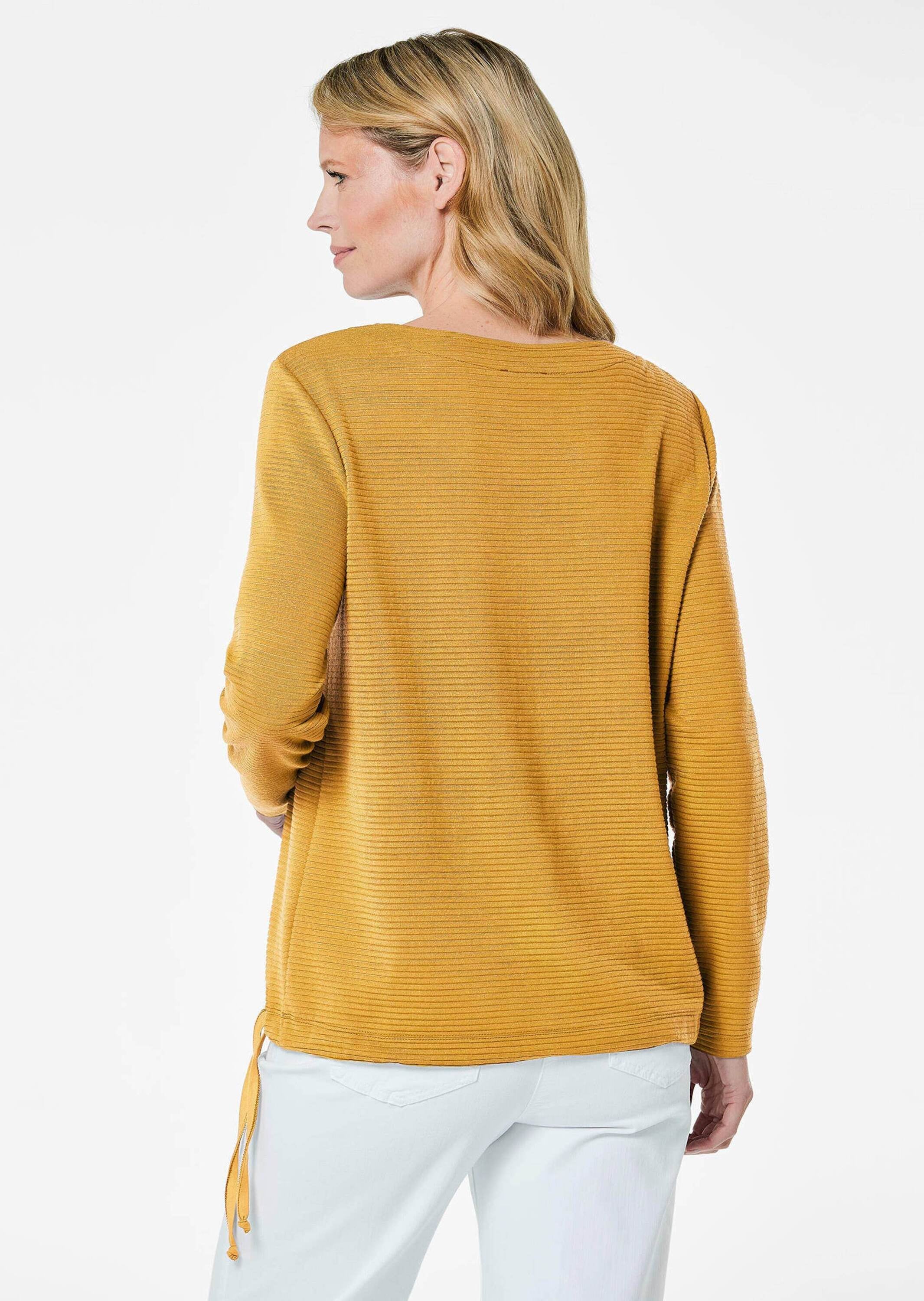 GOLDNER Kurzarmshirt »Kurzgröße Sweatshirt«