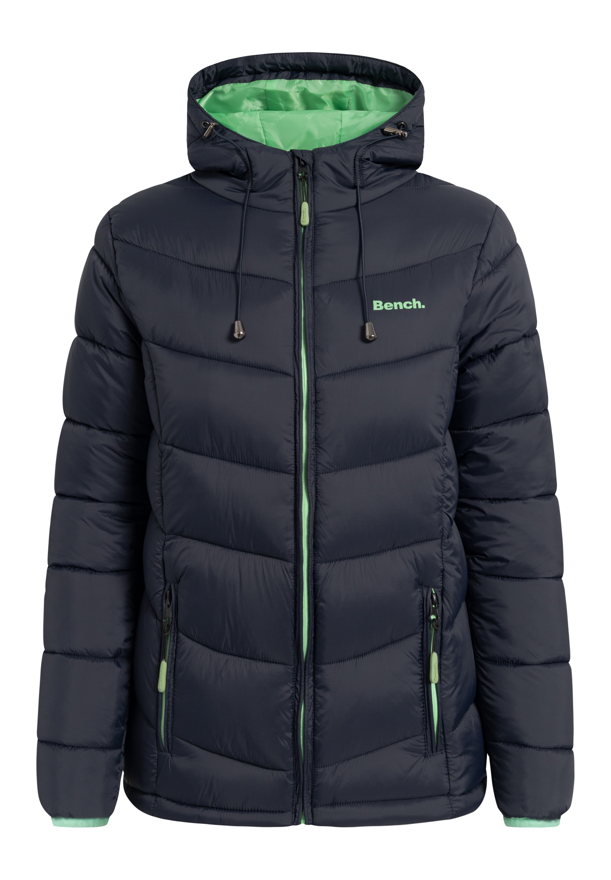 Bench. Steppjacke »JIYRA« mit Kapuze leichte, taillierte Übergangsjacke mit breiter Steppung und Kapuze