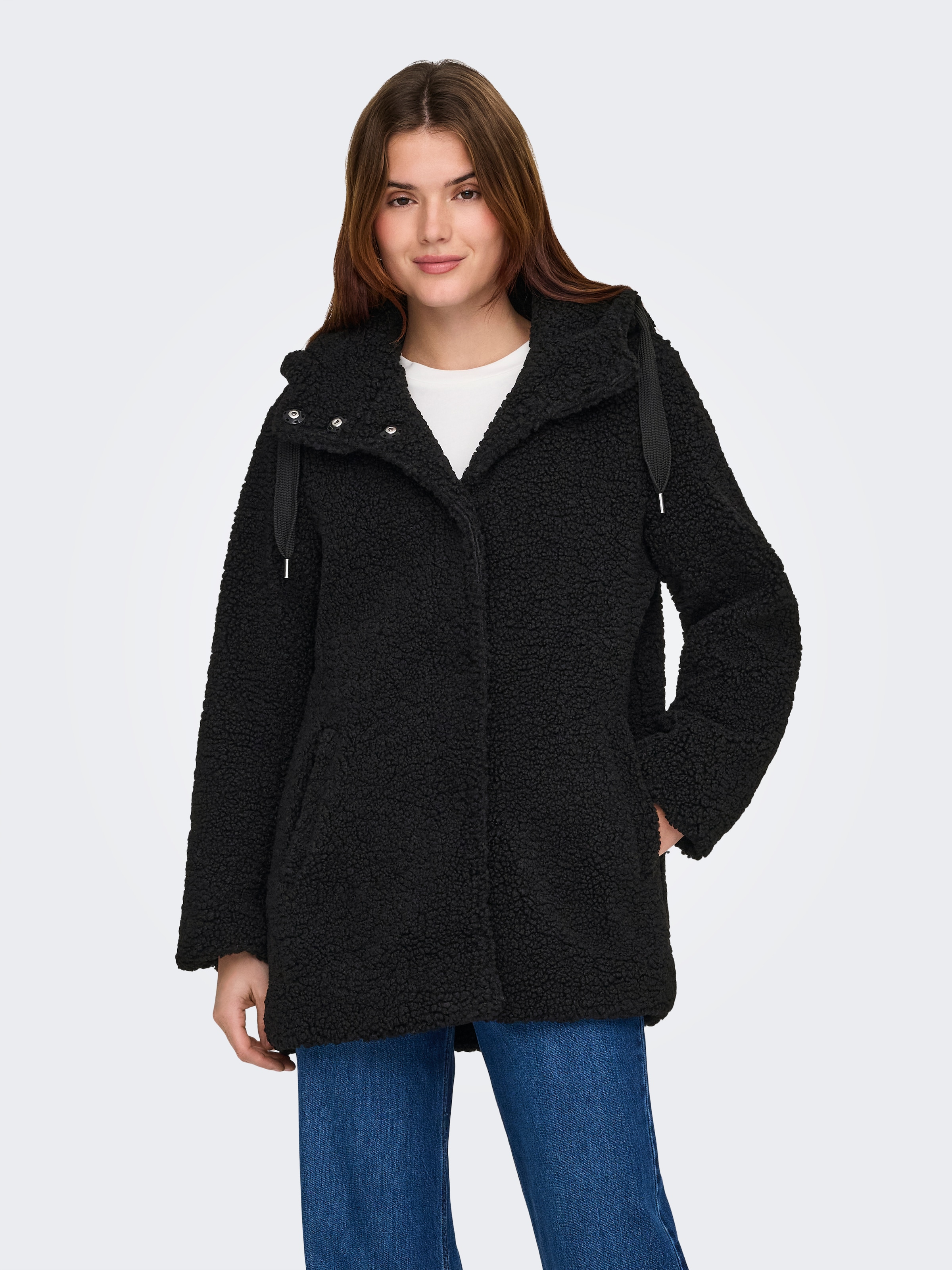 ONLY Kurzmantel "ONLMINA CURLY TEDDY COAT OTW" günstig online kaufen